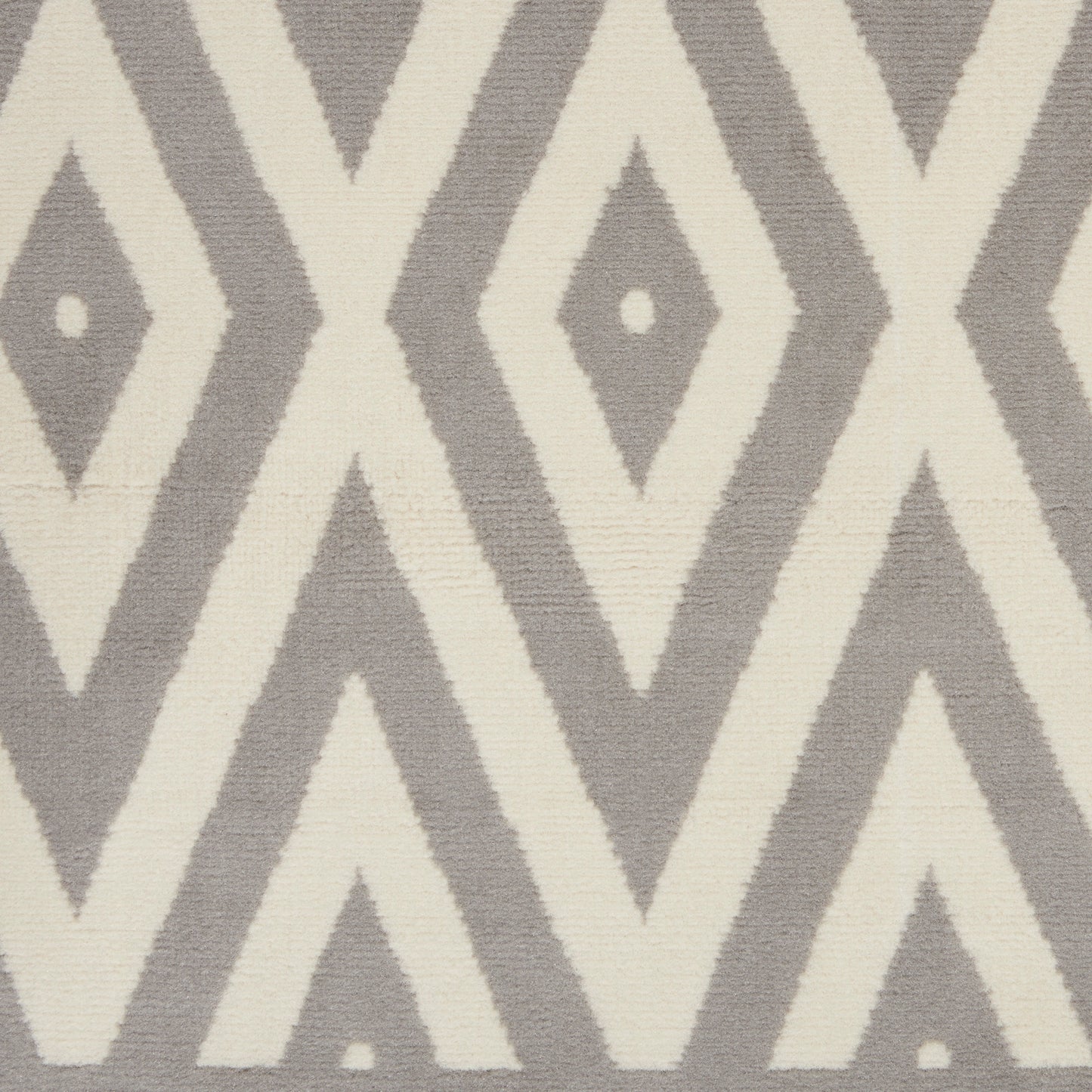 Nourison Grafix 7'10" x 9'10" White/Grey Mid-Century Modern Indoor Rug