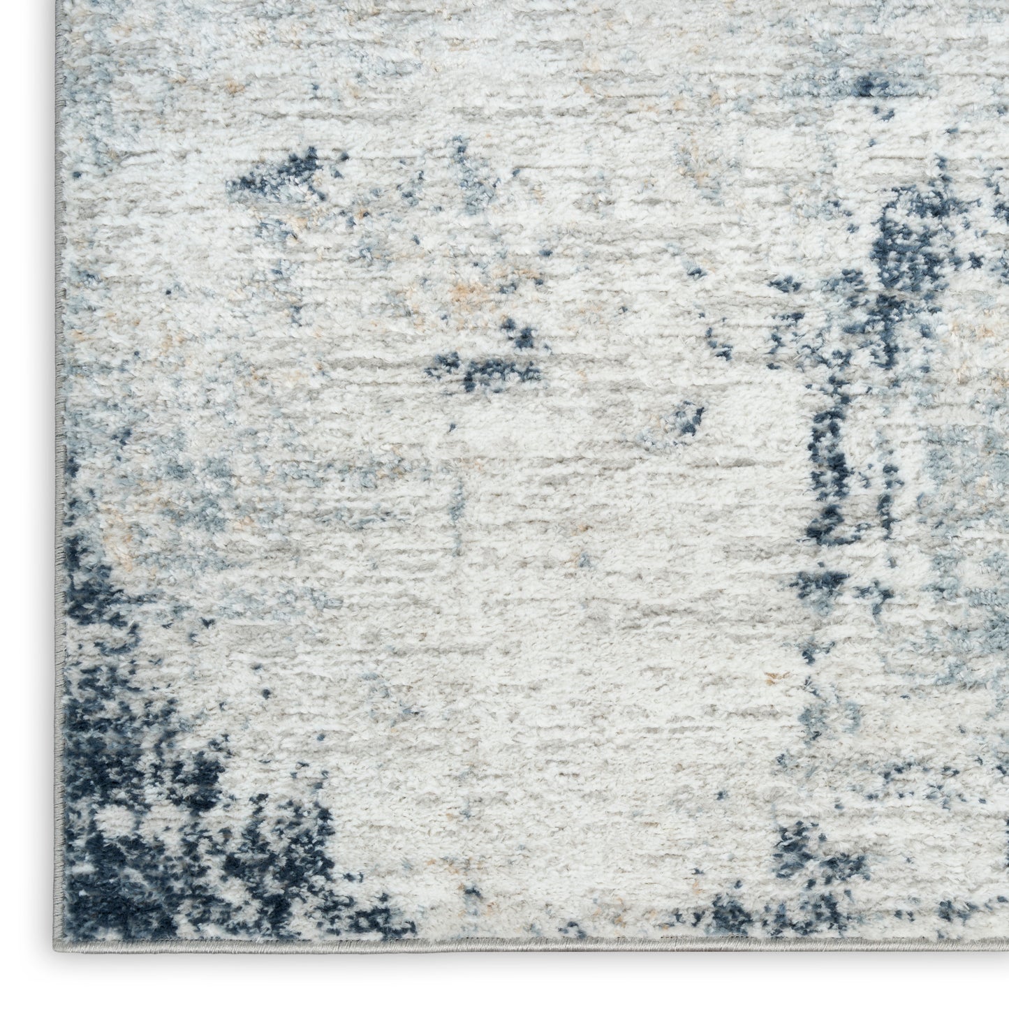 Nourison Dekor 7'10" x 9'10" Grey Navy Modern Indoor Rug