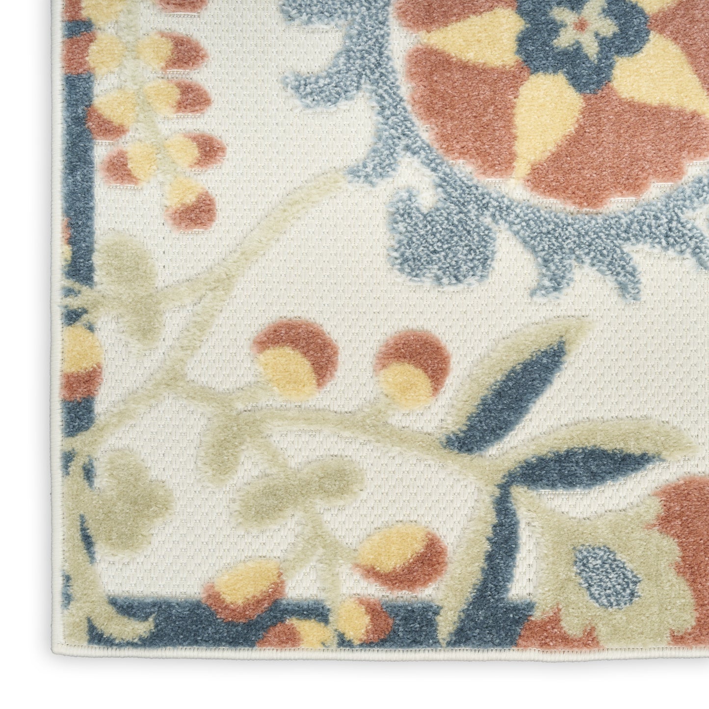 Nourison Aloha 7'10" x 10'6" Grey Multicolor Farmhouse Rug