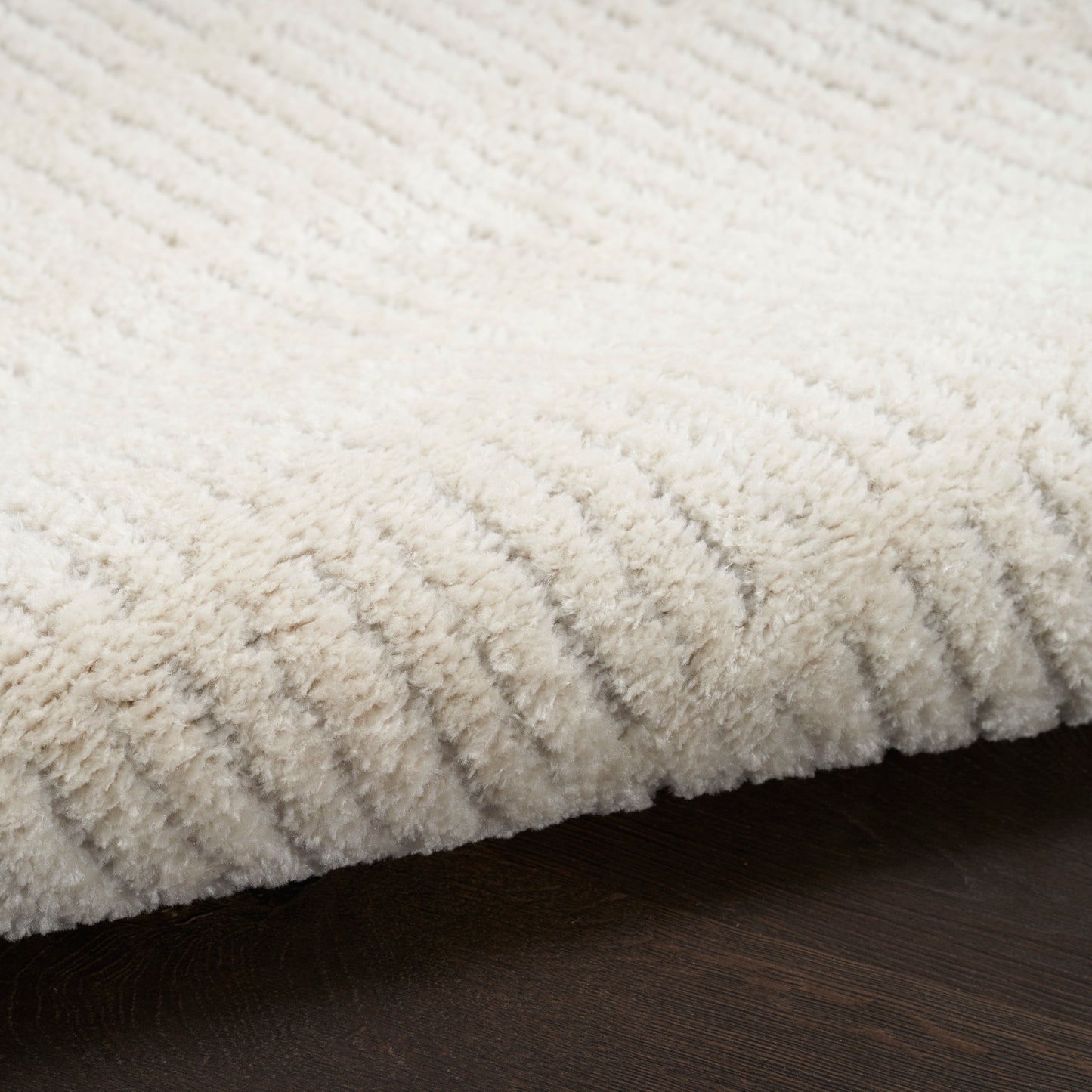 Nourison Modern Comfort 6'7" x 9' Ivory Grey Scandinavian Indoor Rug