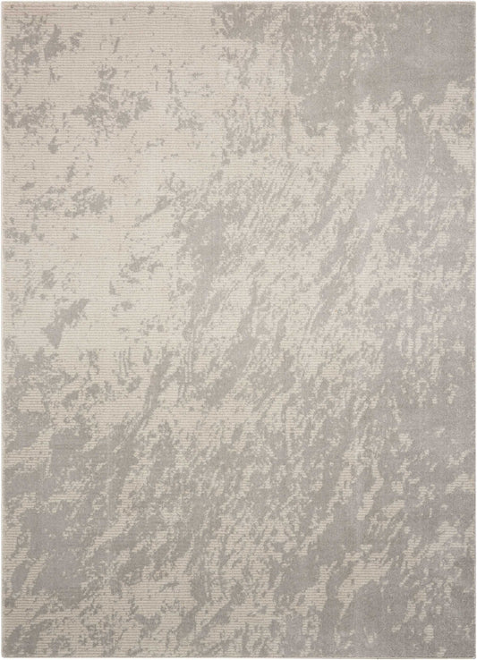 Nourison Maxell 5'3" x 7'3" Ivory/Grey Modern Indoor Rug