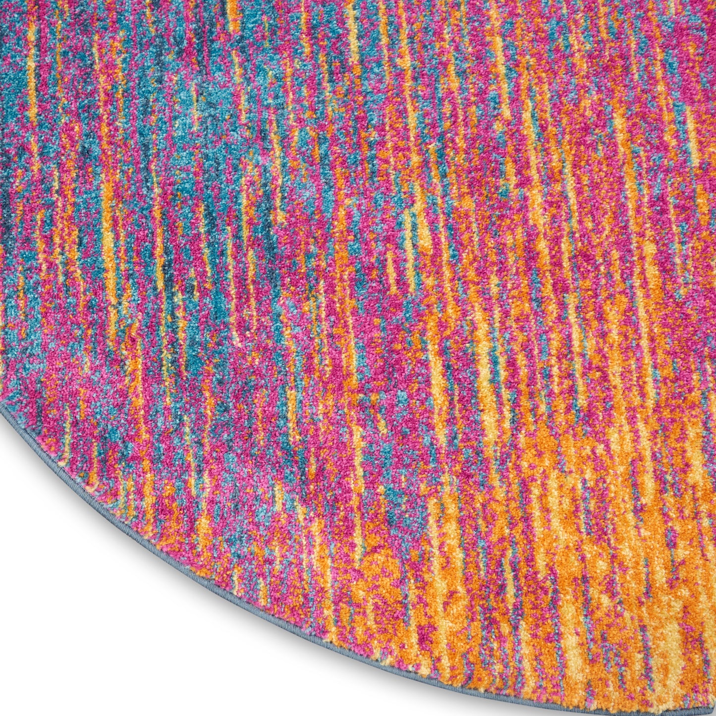 Nourison Passion 5' x Round Multicolor Modern Indoor Rug