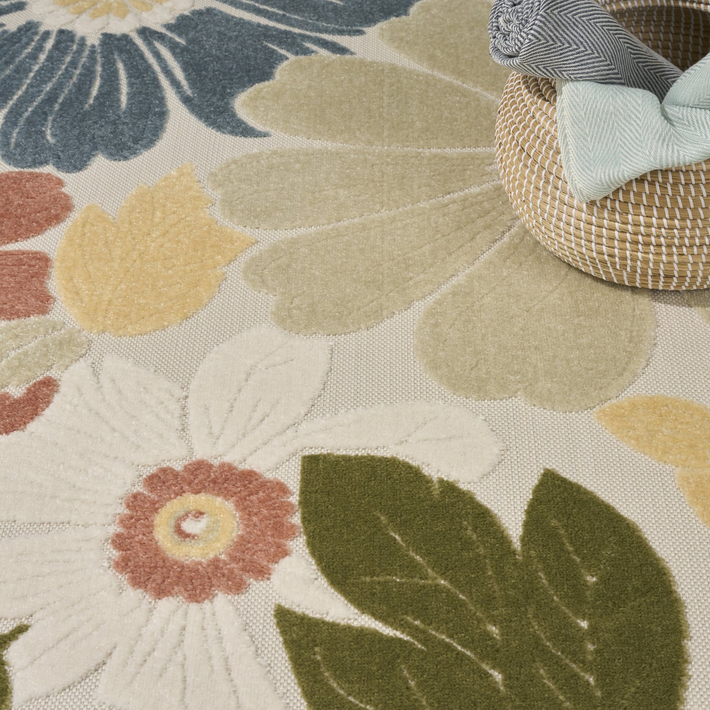 Nourison Aloha 7'10" x 10'6" Multicolor Modern Rug