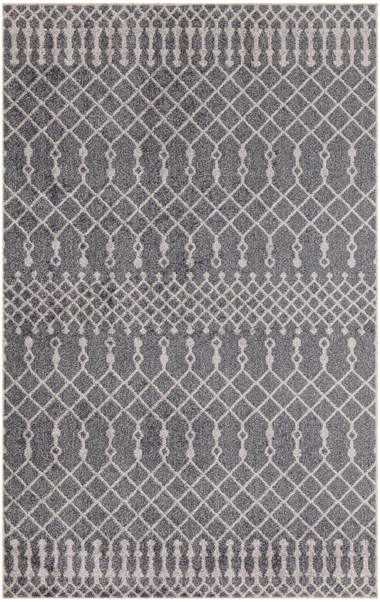 Nourison Astra Machine Washable 3'3" x 5' Denim Bohemian Indoor Rug