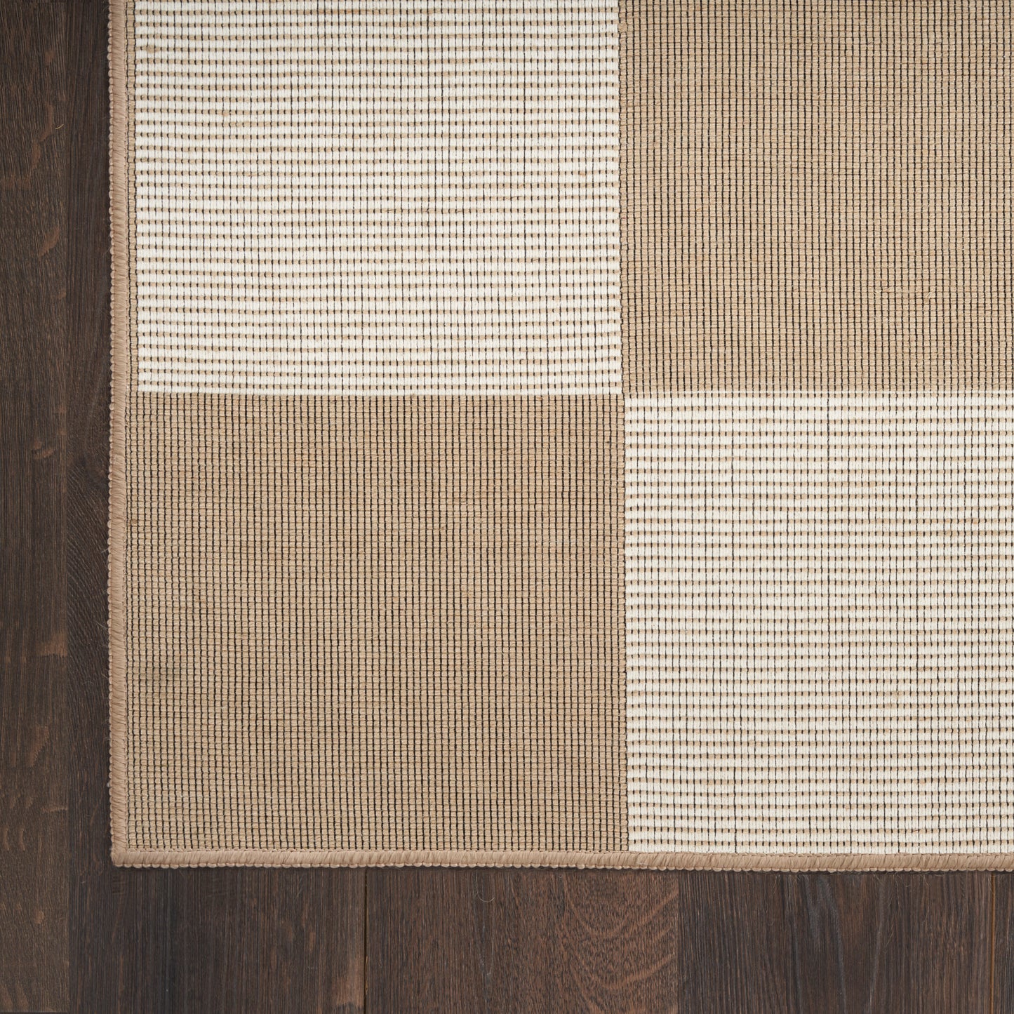 Nourison Washable Modern Jute 3'11" x 5'11" Natural Ivory Modern Indoor Rug