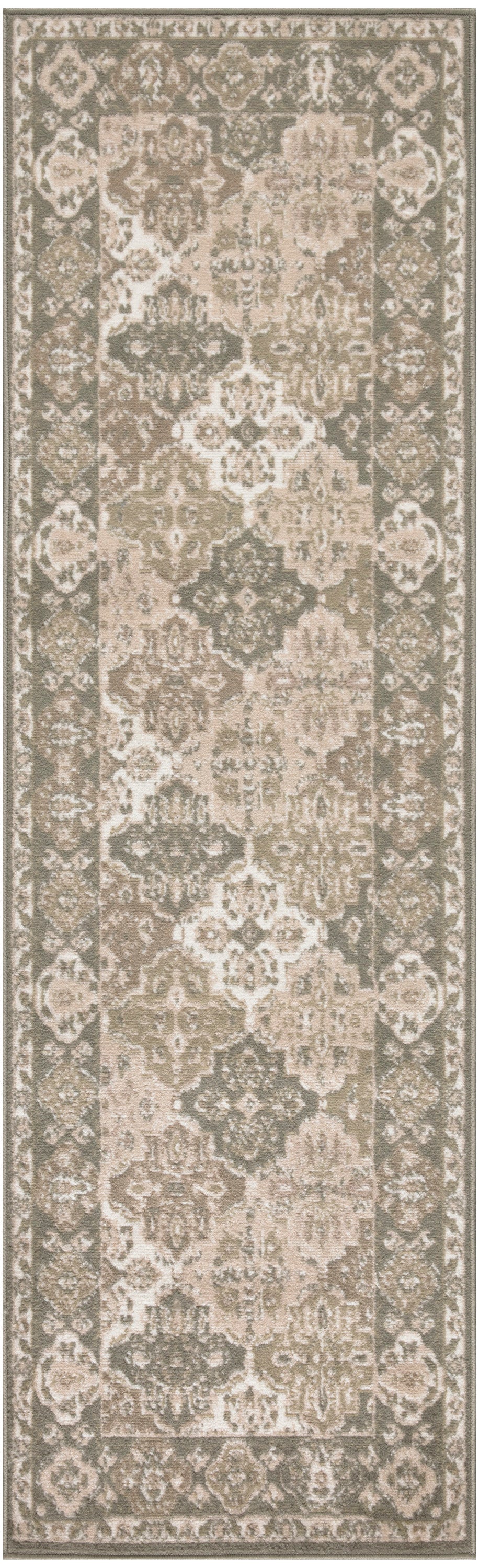 Nourison Grafix 2' x 6' Green Vintage Indoor Rug