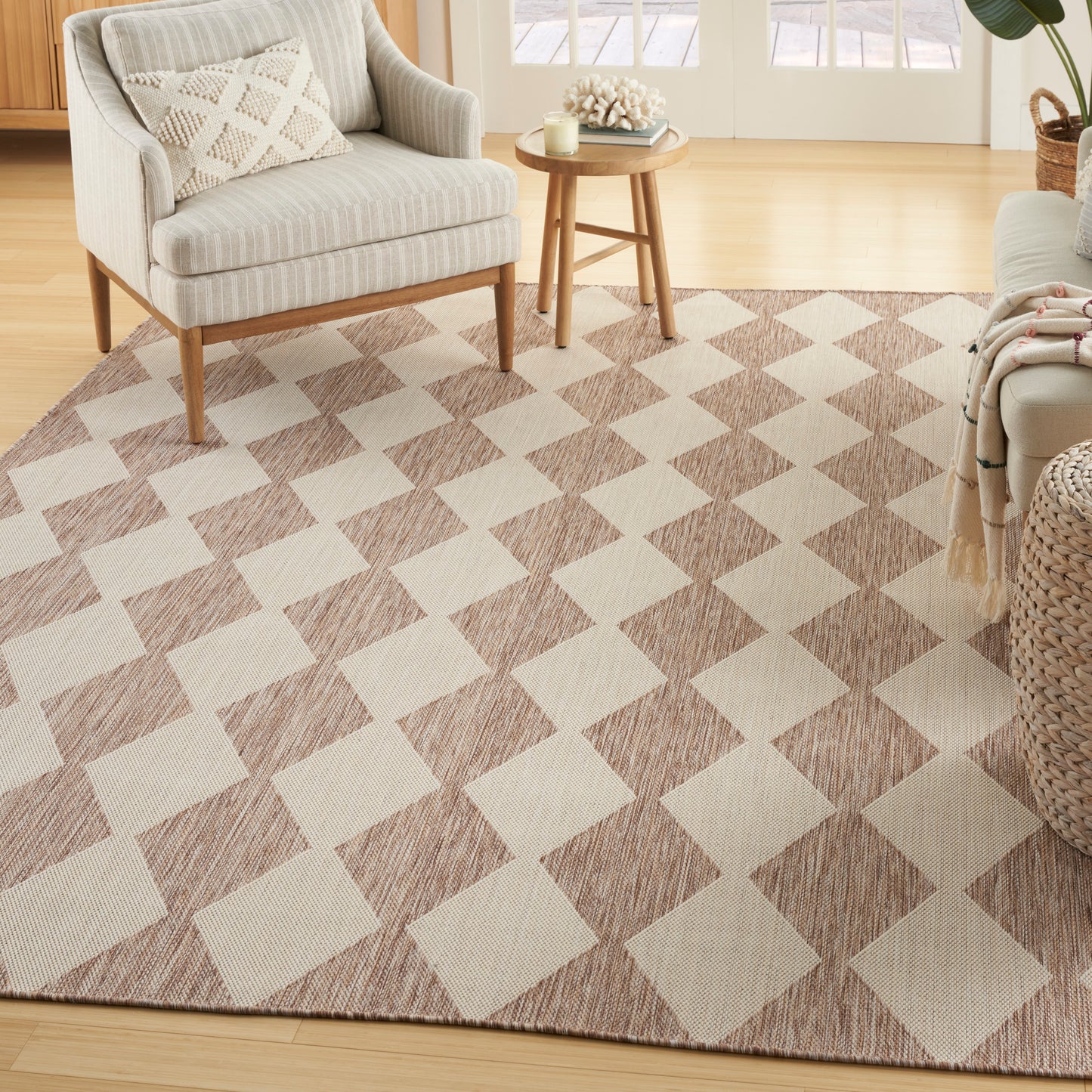 Nourison Positano 6' x 9' Beige Modern Rug