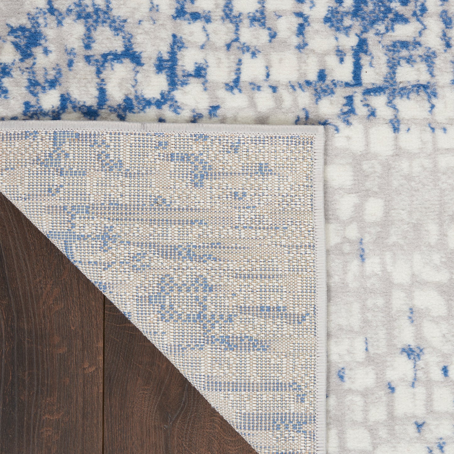 Nourison Whimsicle 3' x 5' Grey Blue Modern Indoor Rug