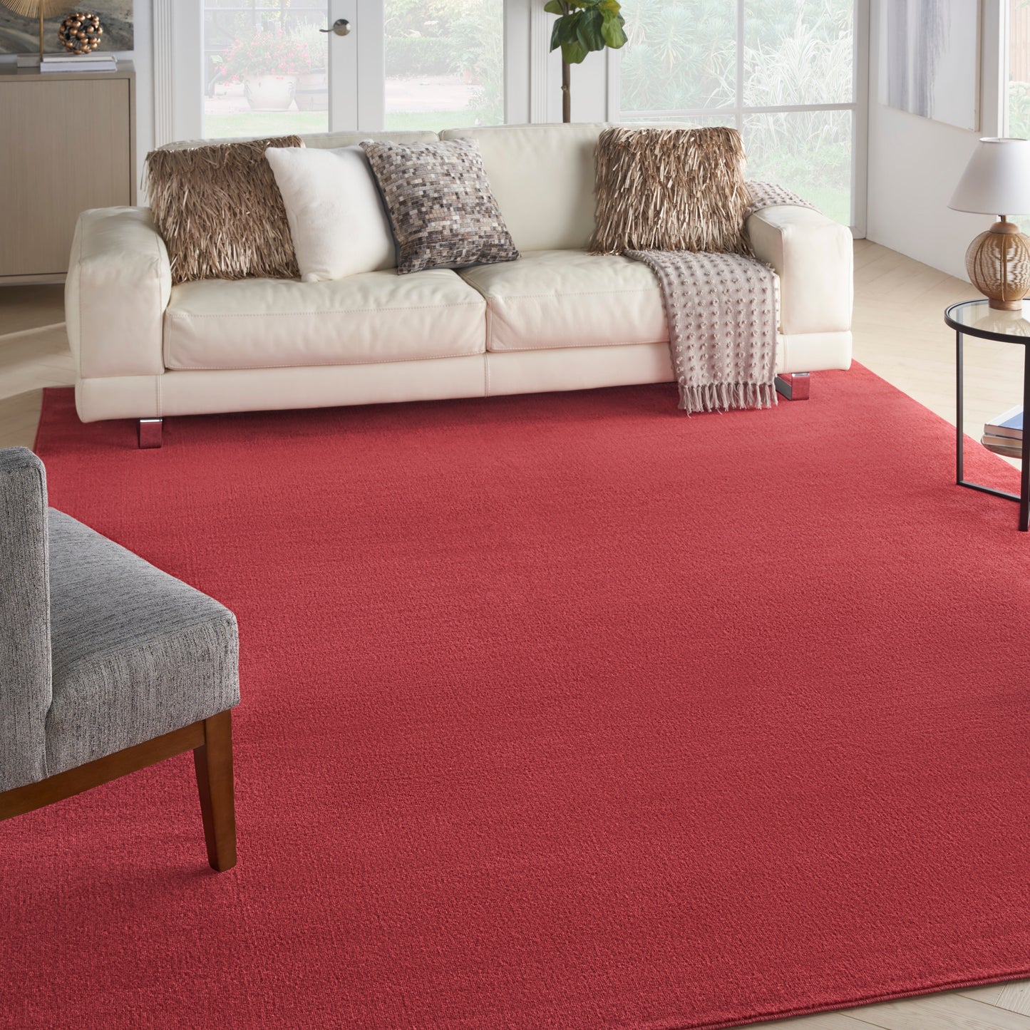 Nourison Nourison Essentials 9' x 12' Brick Red Outdoor Rug