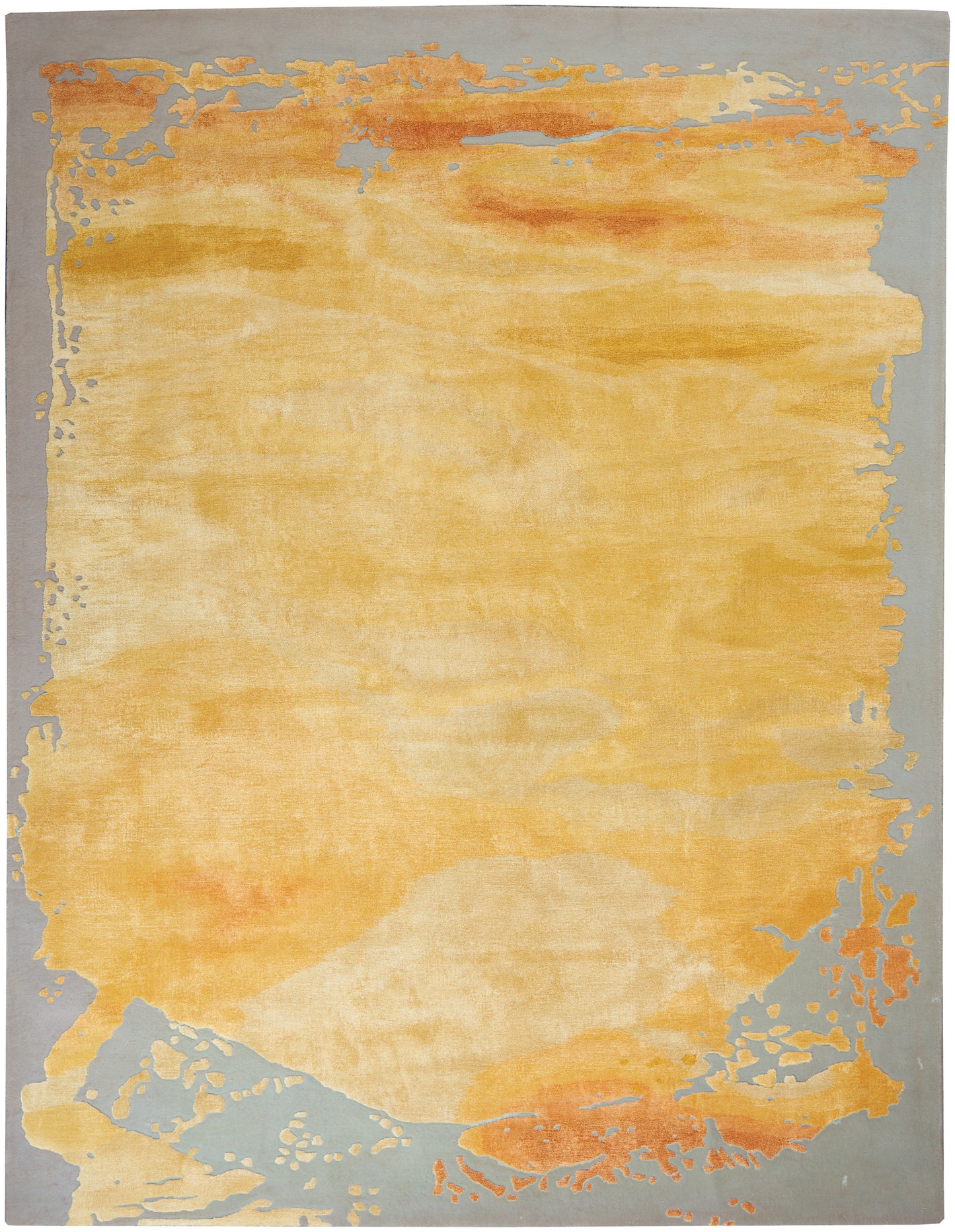 Nourison Prismatic 7'9" x 9'9" Grey Gold Modern Indoor Rug