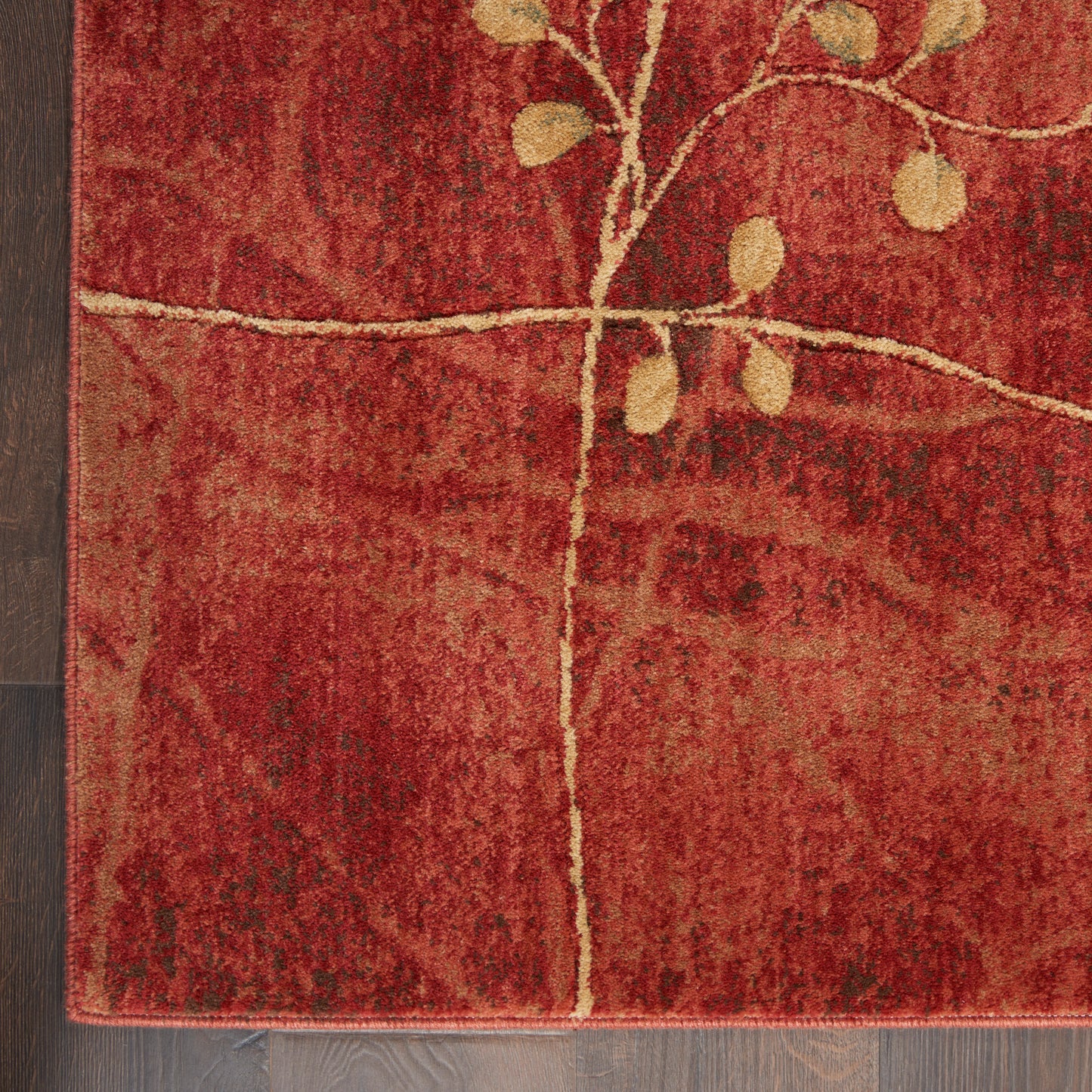Nourison Somerset 2' x 2'9" Flame Rustic Indoor Rug