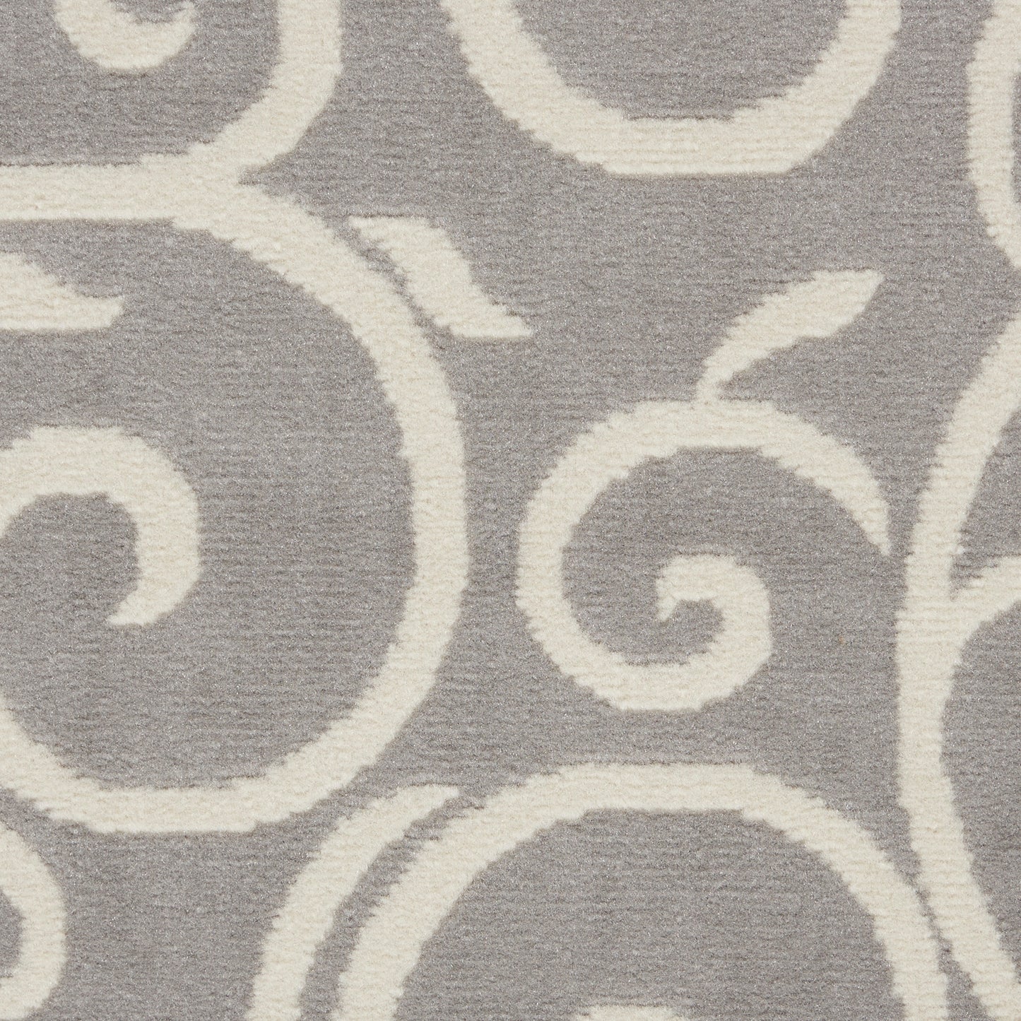 Nourison Grafix 5'3" x Round Grey Contemporary Indoor Rug