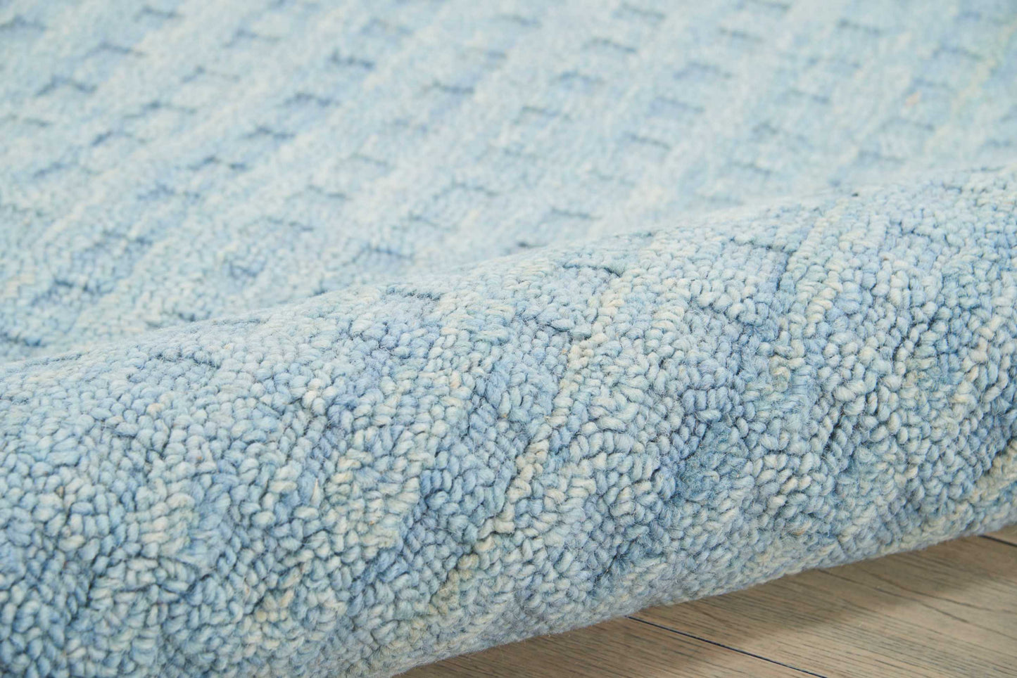 Nourison Marana 6'6" x 9'6" Sky Blue Contemporary Indoor Rug