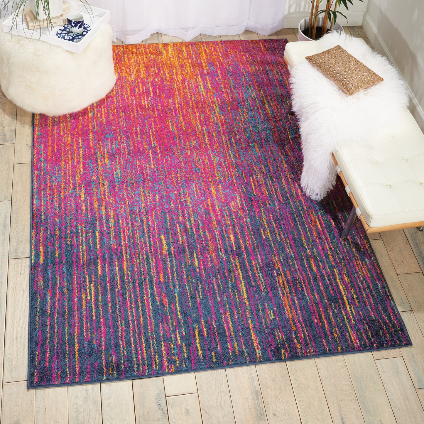 Nourison Passion 3'9" x 5'9" Multicolor Modern Indoor Rug