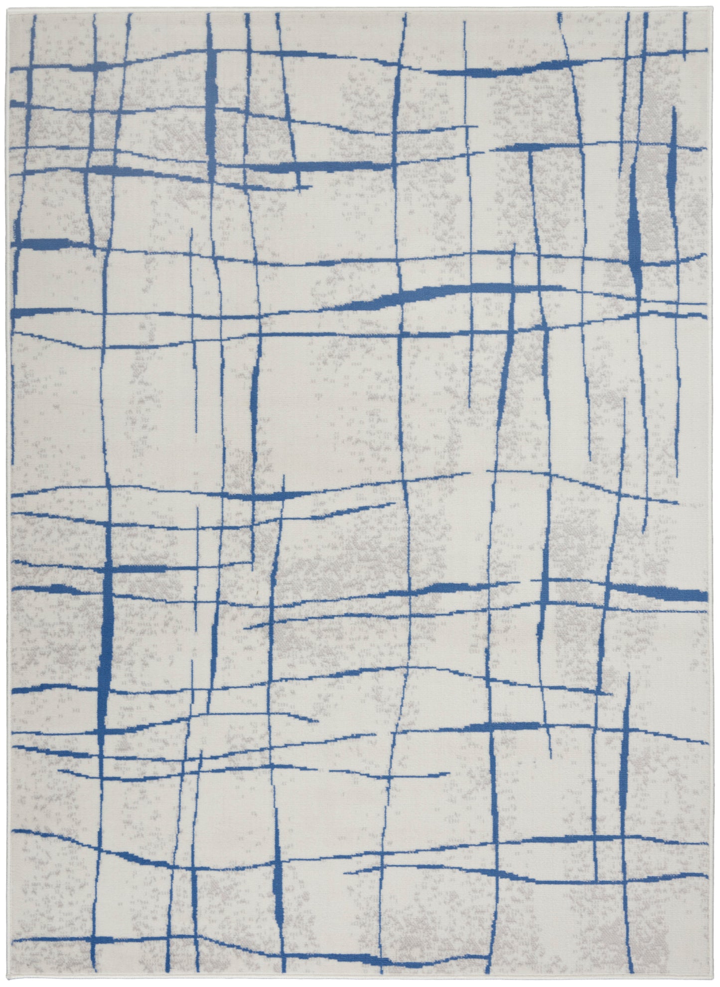 Nourison Whimsicle 4' x 6' Ivory Blue Modern Indoor Rug