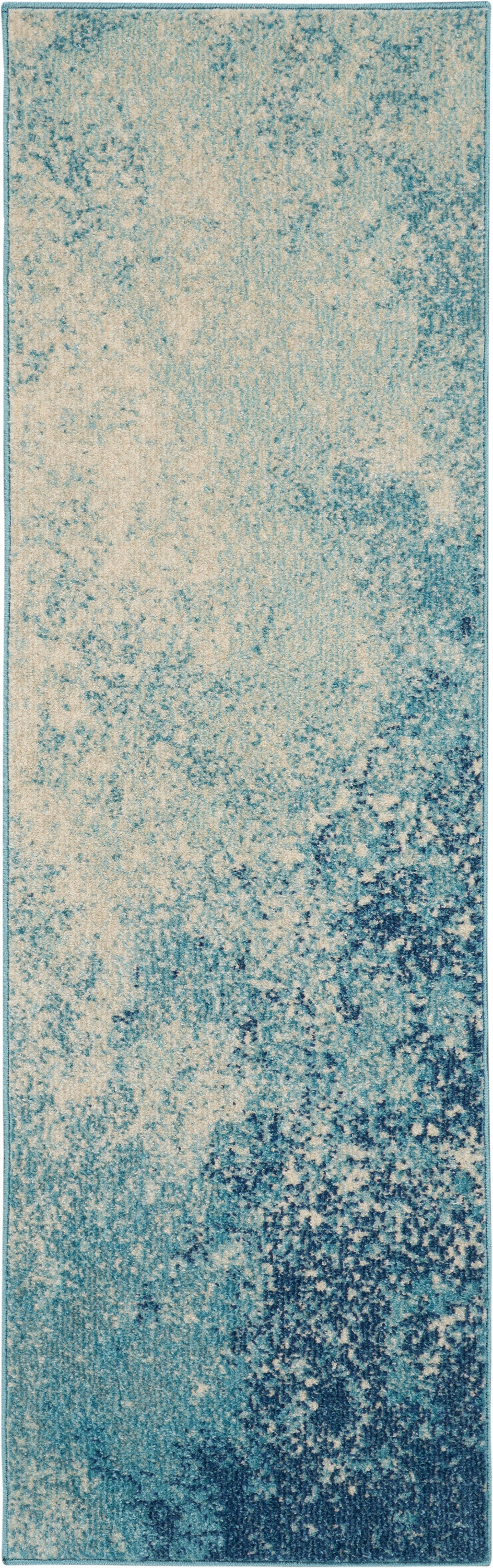 Nourison Passion 1'10" x 6' Navy Light Blue Modern Indoor Rug