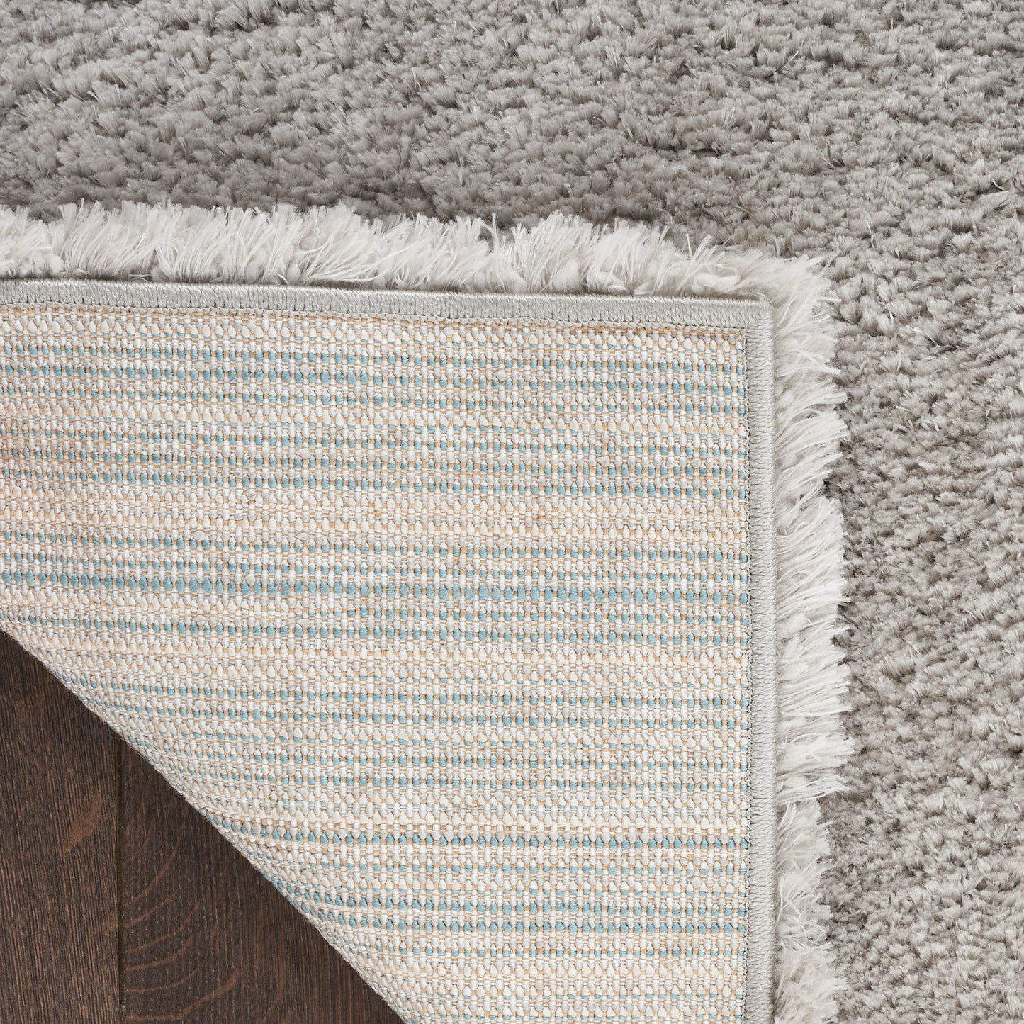 Nourison Dreamy Shag 5'3" x 7'3" Silver Shag Indoor Rug