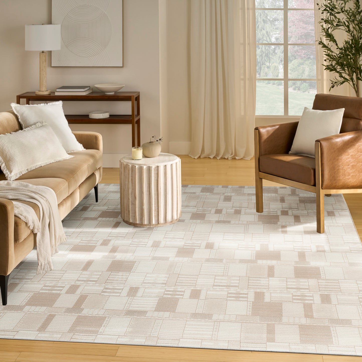 Nourison Nordic 8' x 10' Ivory Beige Modern Indoor Rug