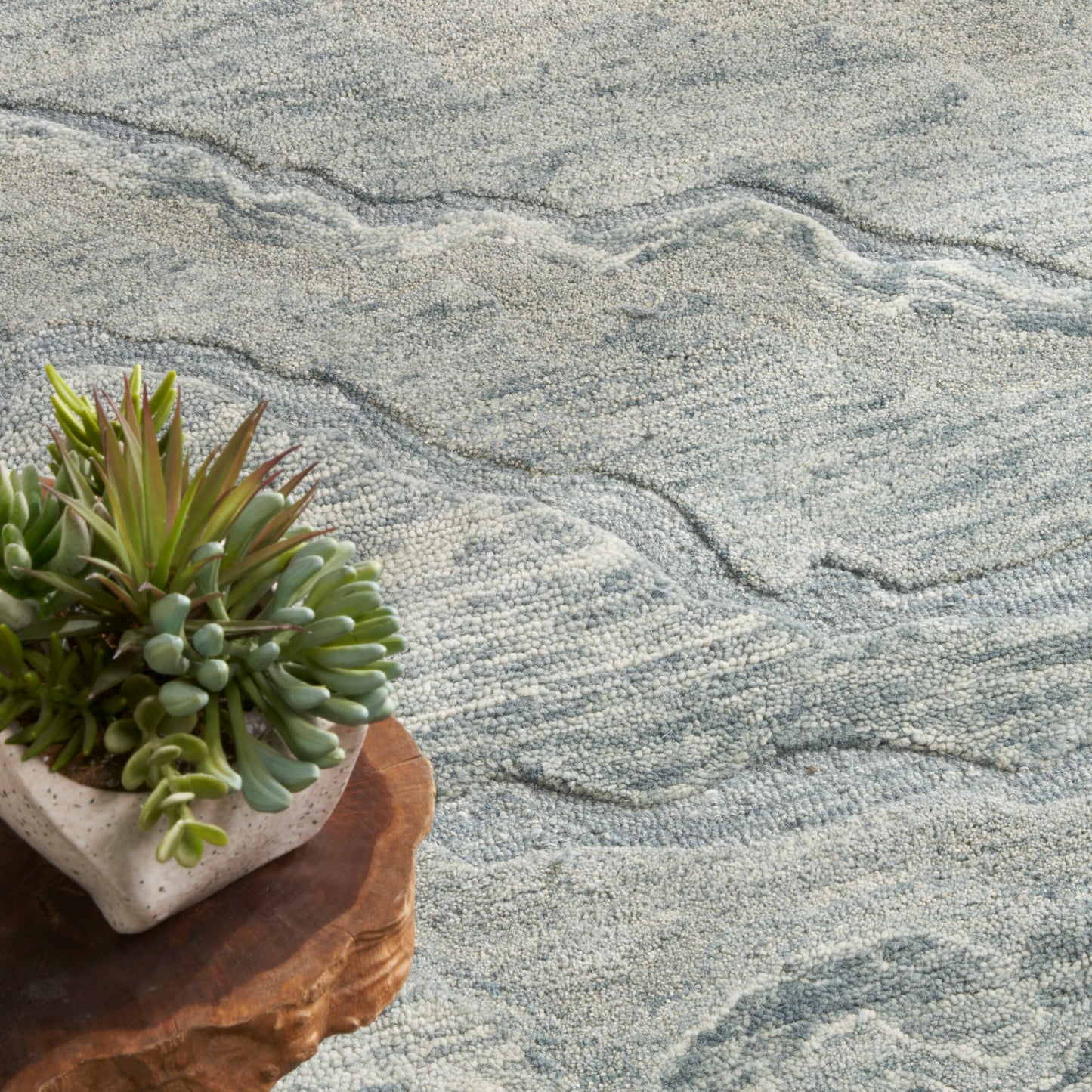 Nourison Graceful 8'6" x 11'6" Blue Modern Indoor Rug