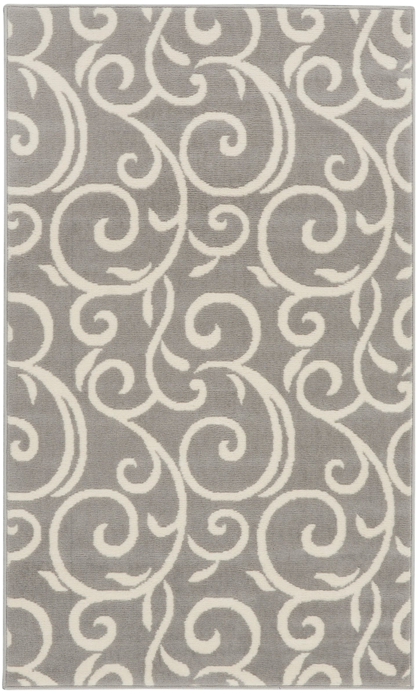 Nourison Grafix 3' x 5' Grey Contemporary Indoor Rug