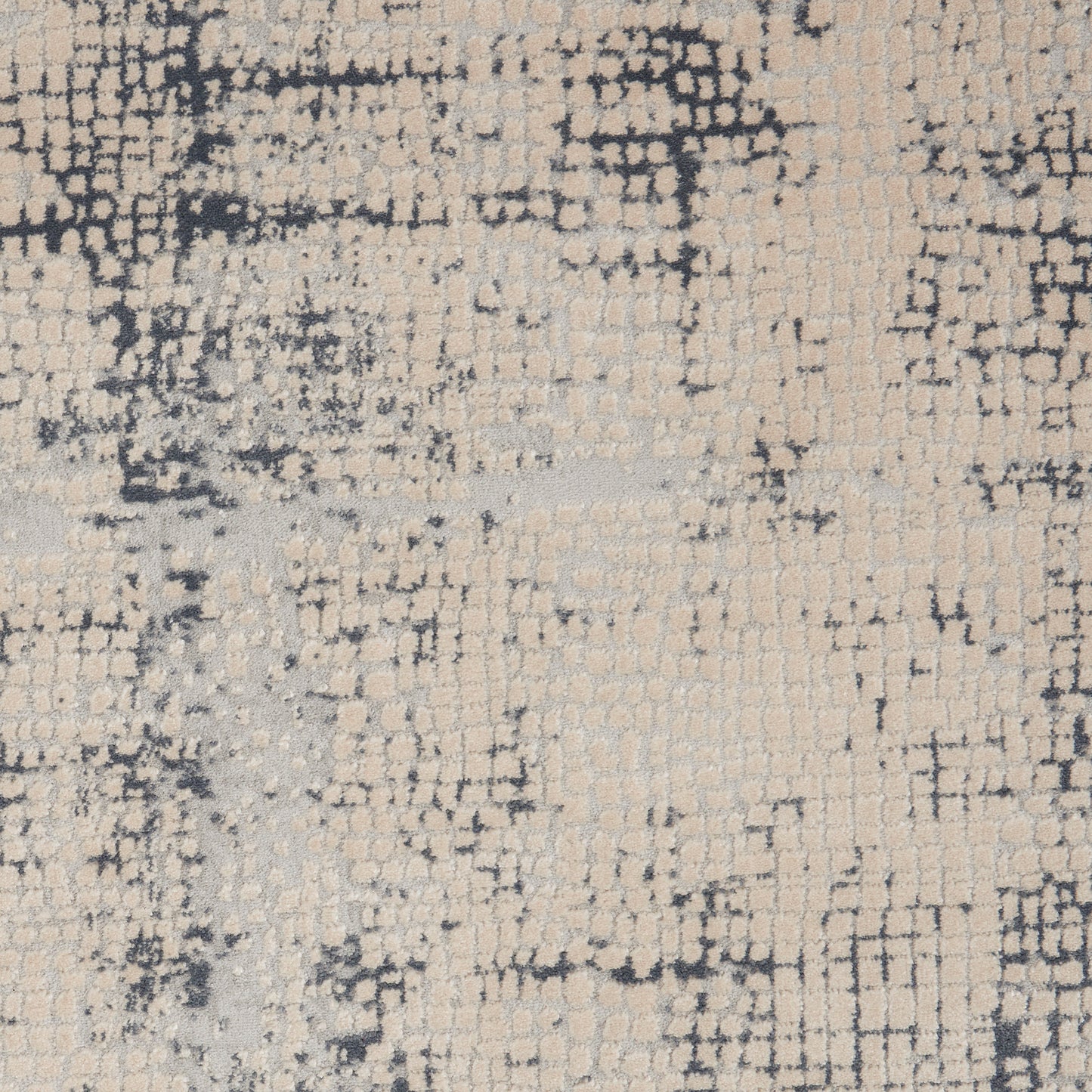Nourison Rustic Textures 9'3" x 12'9" Ivory/Blue Modern Indoor Rug