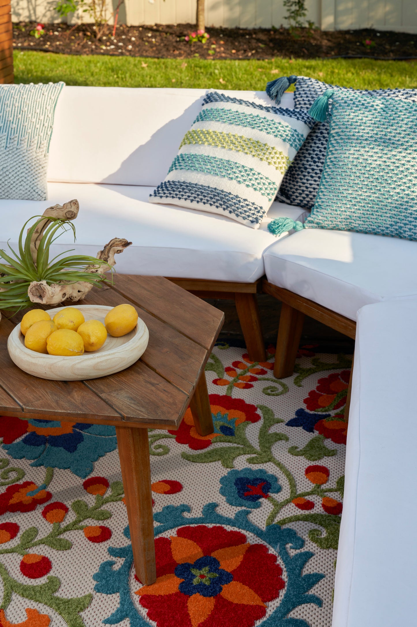 Nourison Aloha 12' x 15' Multicolor Farmhouse Rug