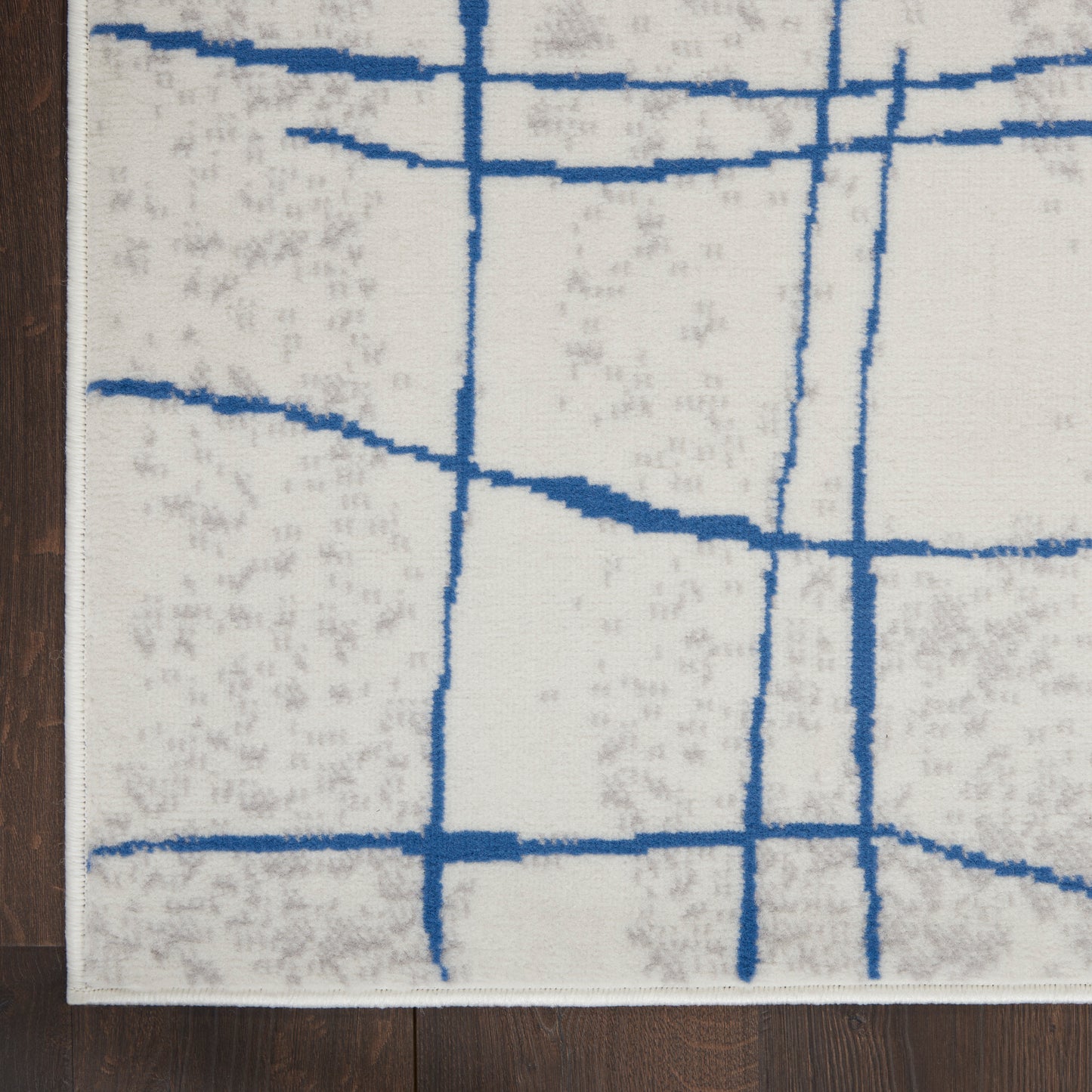 Nourison Whimsicle 6' x 9' Ivory Blue Modern Indoor Rug
