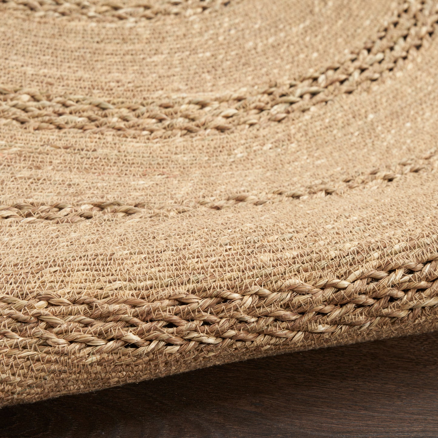 Nourison Natural Seagrass 4' x Round Natural Outdoor Rug