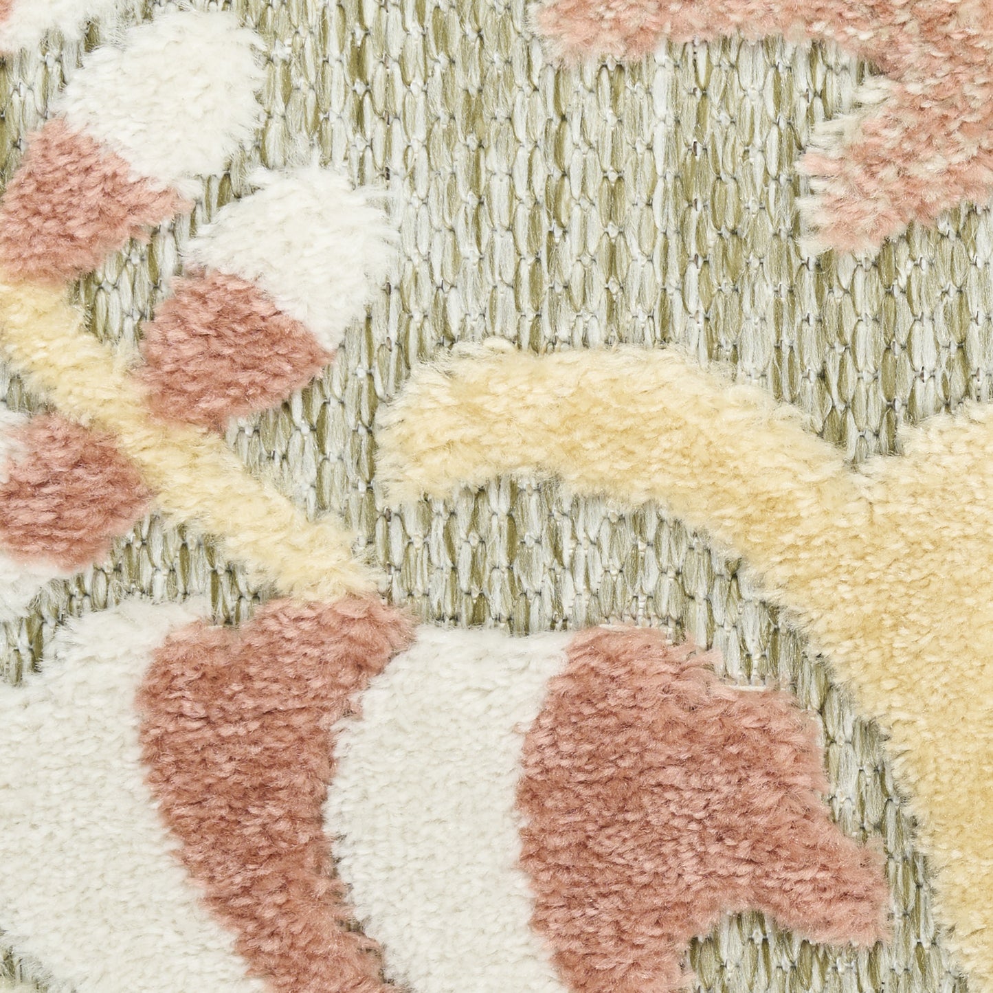 Nourison Aloha 9' x 12' Sage Rose Farmhouse Rug