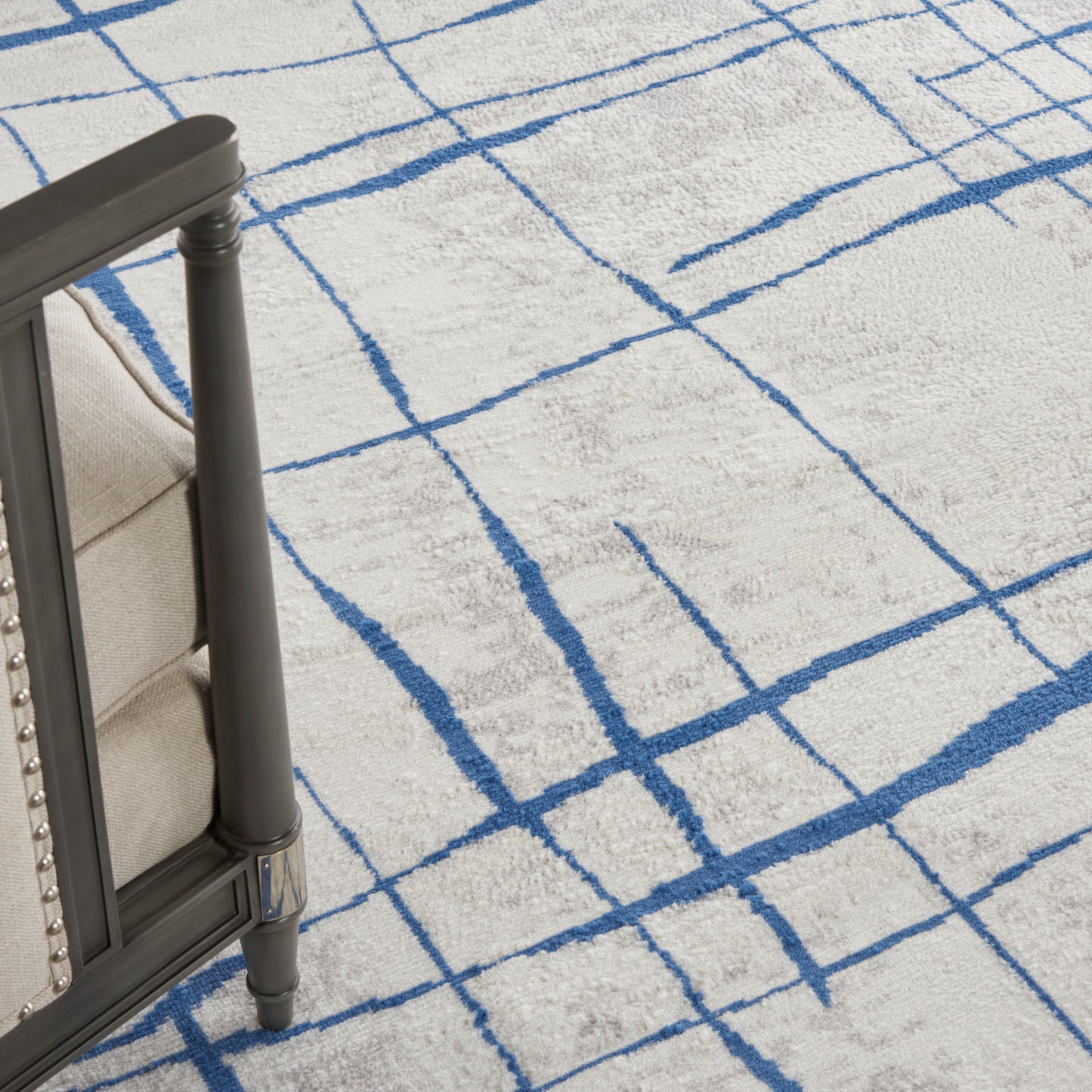 Nourison Whimsicle 8' x 10' Ivory Blue Modern Indoor Rug