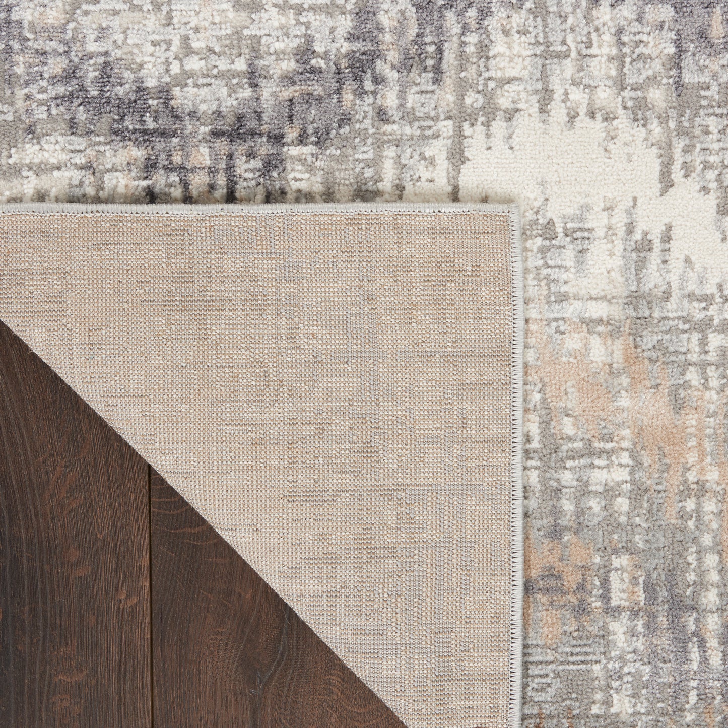 Nourison Elation 2' x 3' Grey Ivory Modern Indoor Rug