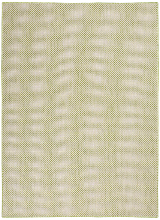 Nourison Courtyard 4' x 6' Ivory Green Modern Rug
