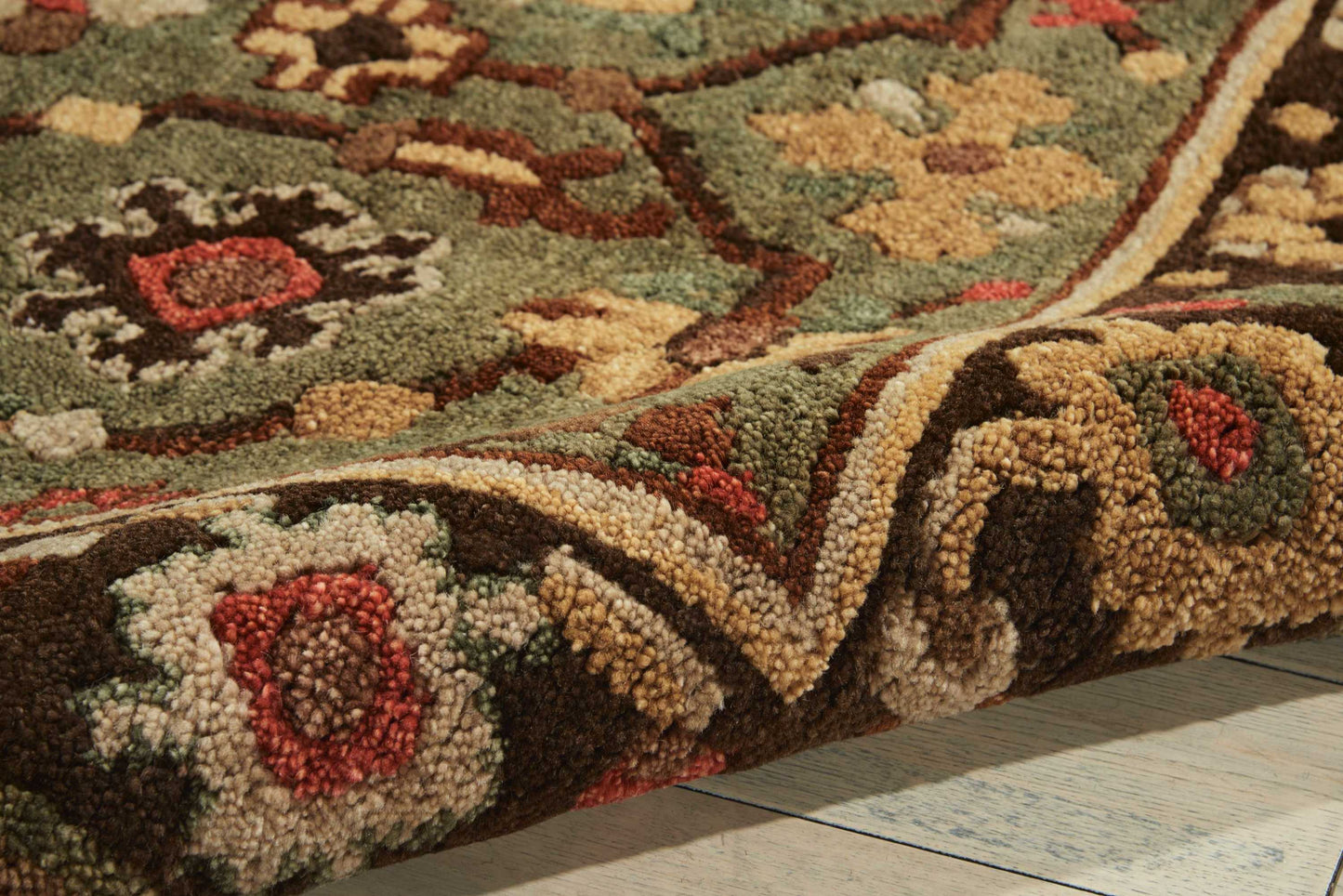 Nourison Tahoe 9'9" x 13'9" Green Traditional Indoor Rug