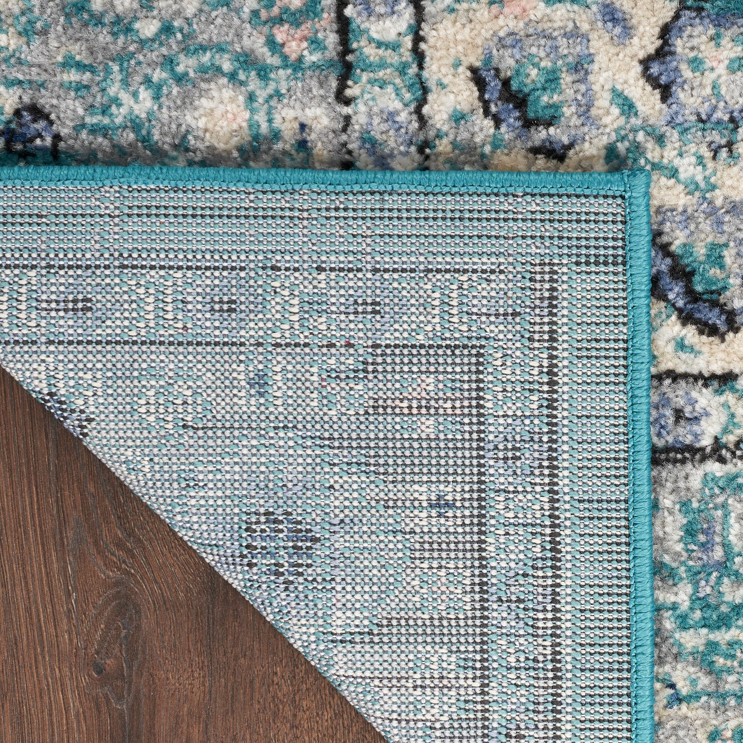 Nourison Passion 5'3" x 7'3" Turquoise Grey Bohemian Indoor Rug