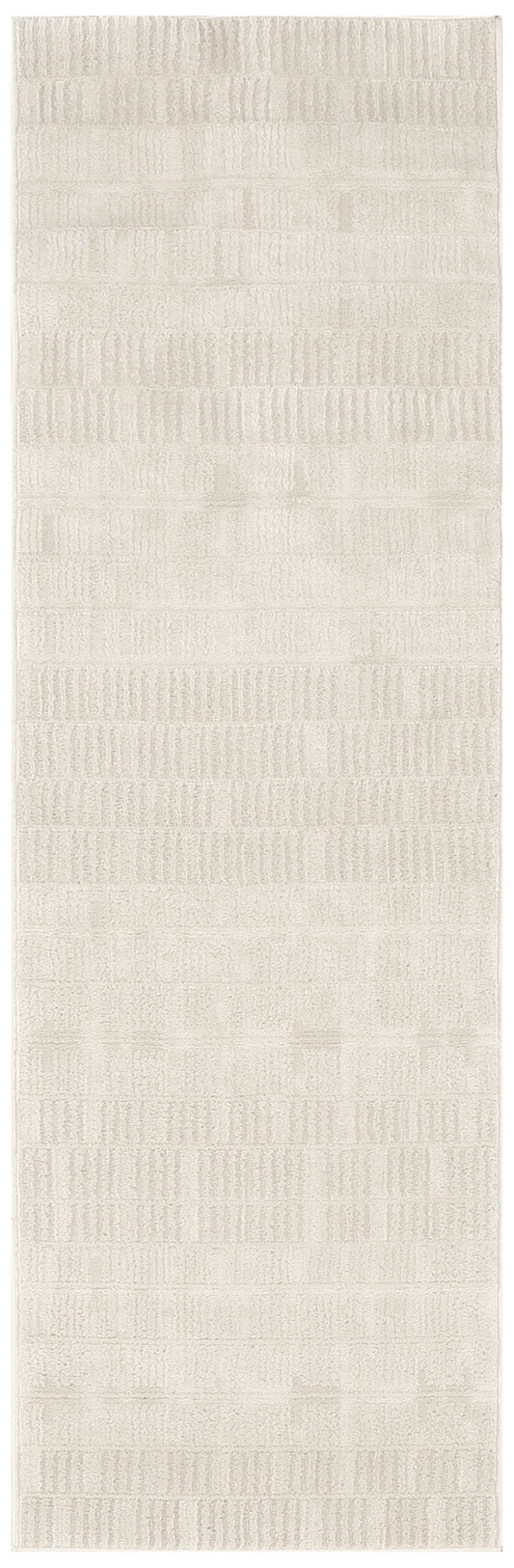 Nourison Nordic 2' x 6' Ivory Modern Indoor Rug
