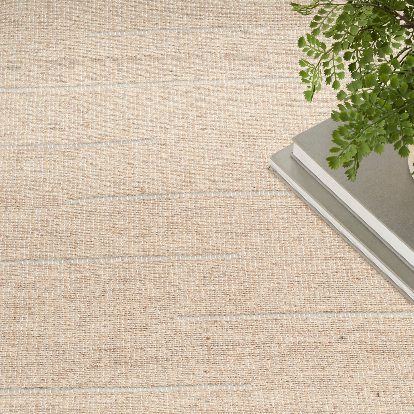 Nourison Interweave 5'3" x 7'3" Beige Modern Indoor Rug