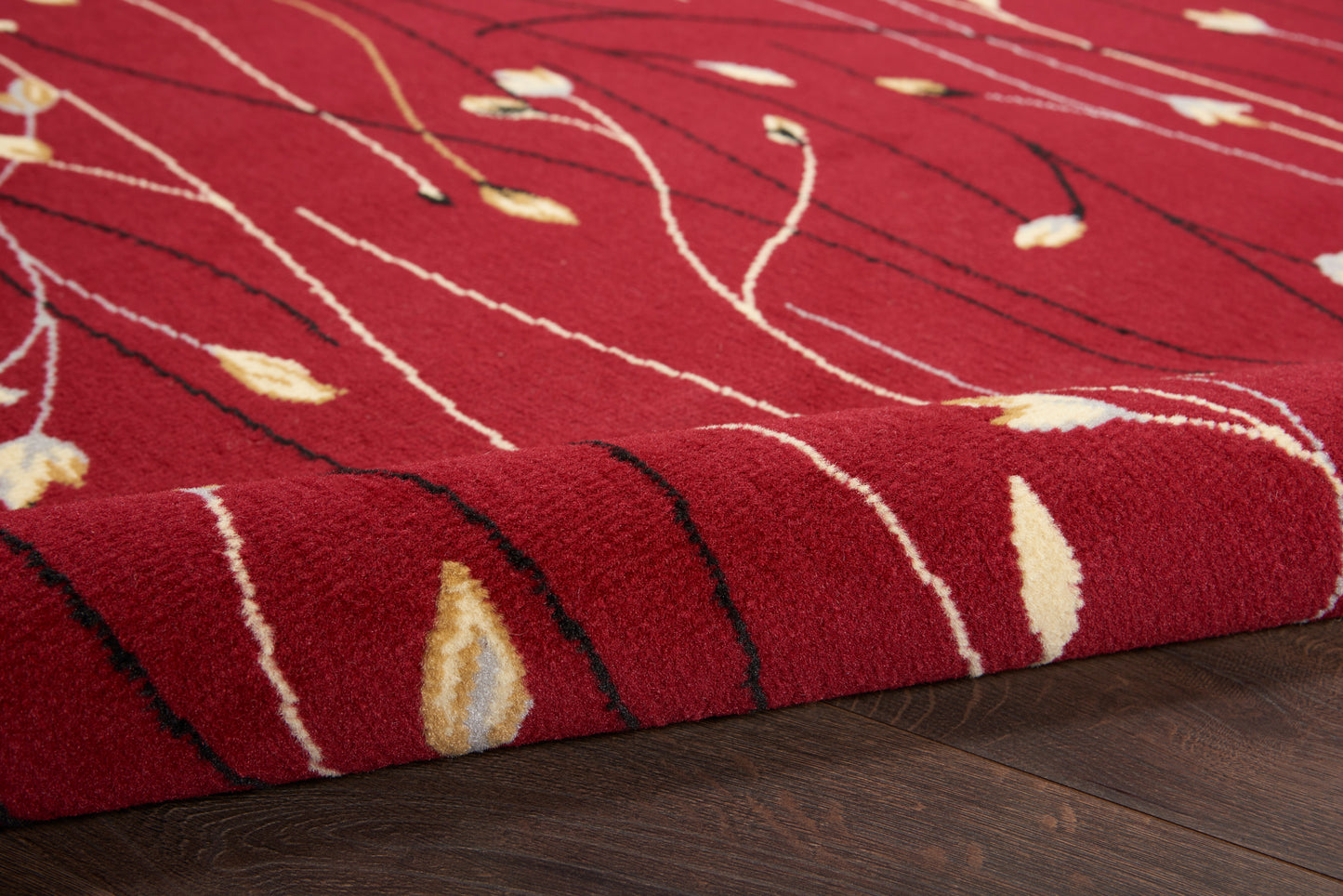 Nourison Grafix 5'3" x 7'3" Red Contemporary Indoor Rug