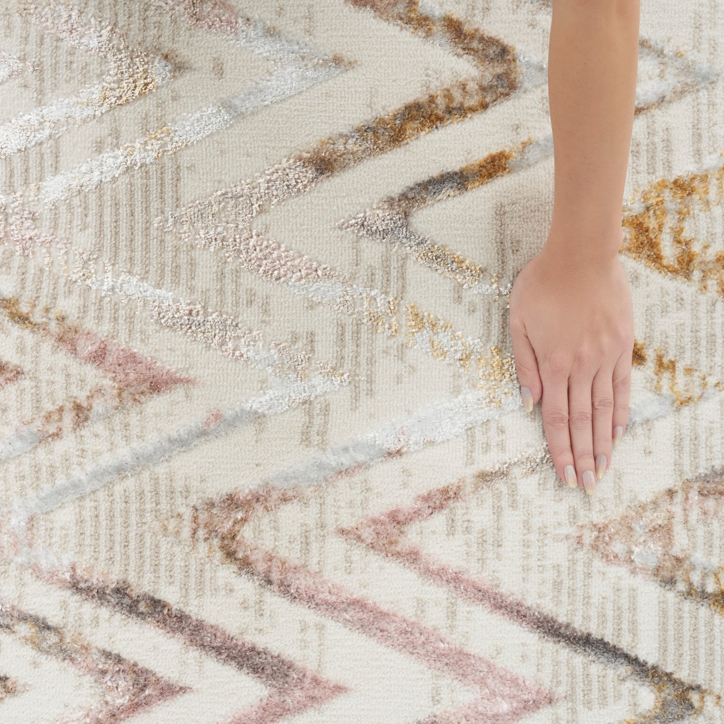 Nourison Glitz 3'11" x 5'11" Multicolor Contemporary Indoor Rug