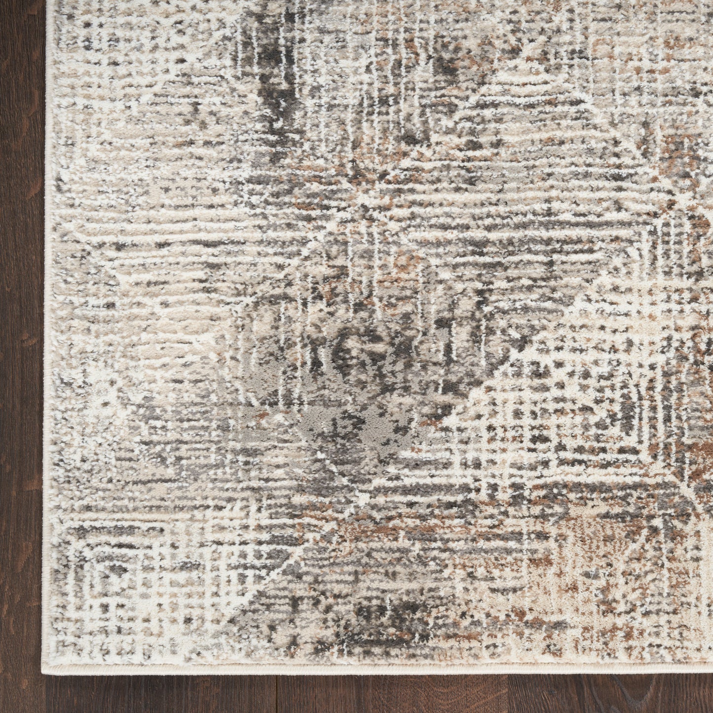 Nourison Sustainable Trends 7'10" x 9'10" Ivory Multicolor Modern Indoor Rug