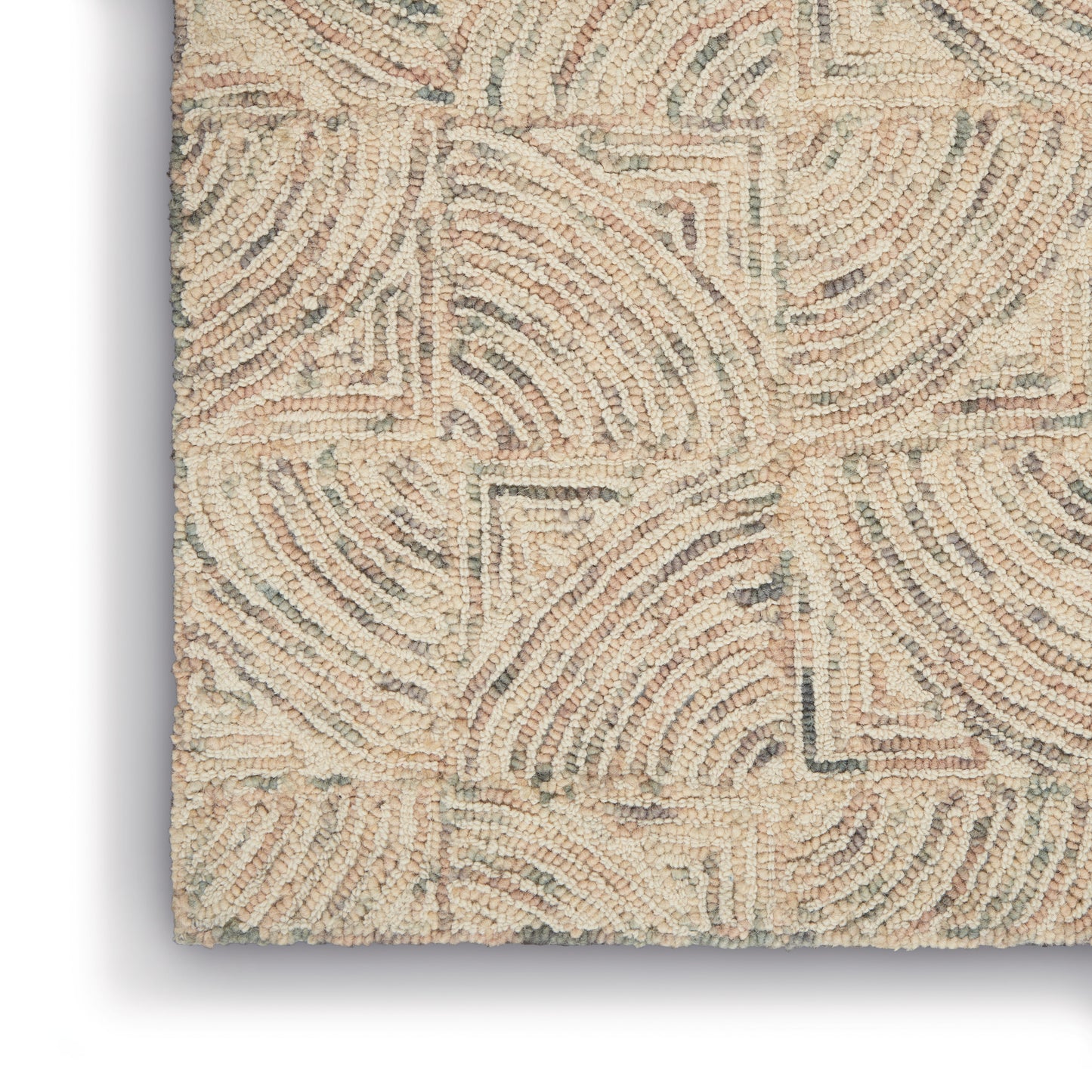 Nourison Interlock 5' x 7'6" Ivory/Multi Modern Indoor Rug