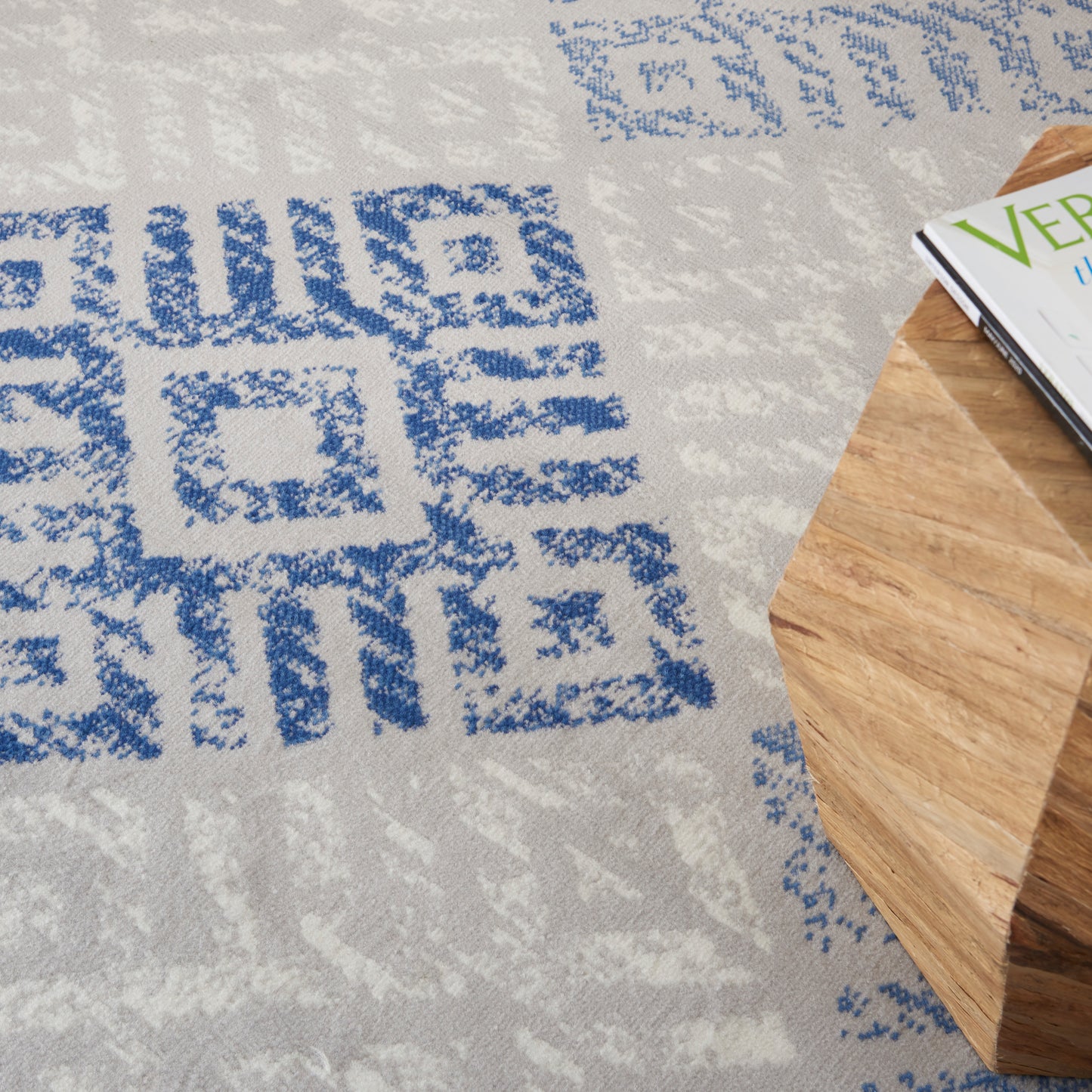 Nourison Whimsicle 6' x 9' Grey Blue Bohemian Indoor Rug