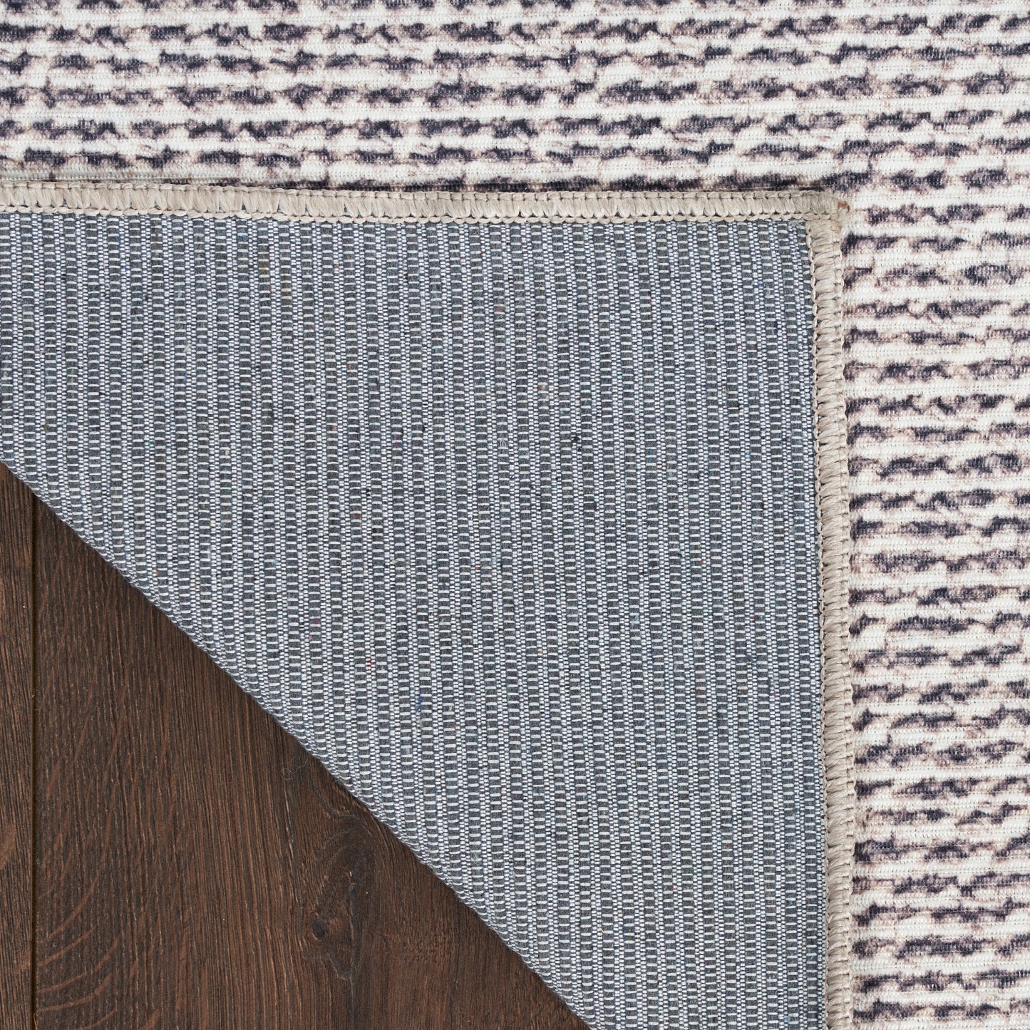 Nourison Nourison Washables 3' x 5' Ivory Grey Modern Indoor Rug