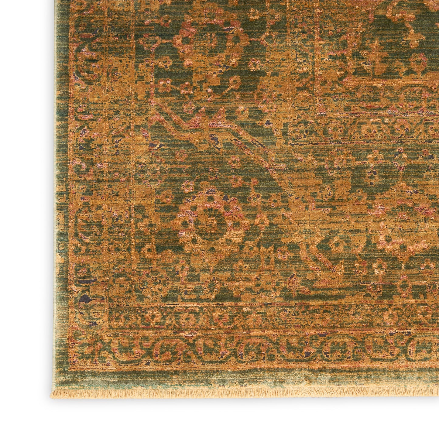Nourison Luxurious 2' x 3' Olive Vintage Indoor Rug