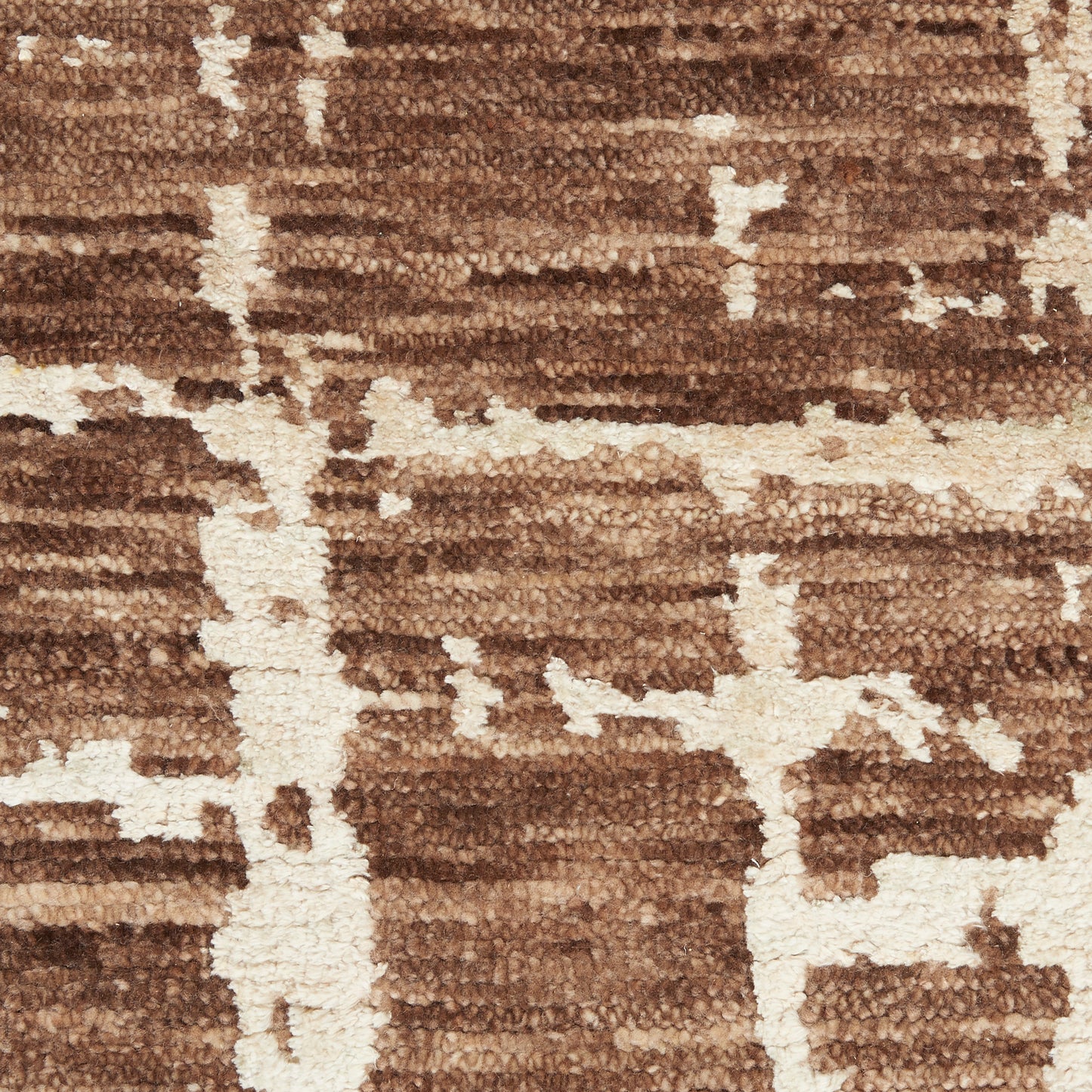 Nourison Luna 9'9" x 13'9" Mocha Ivory Modern Indoor Rug