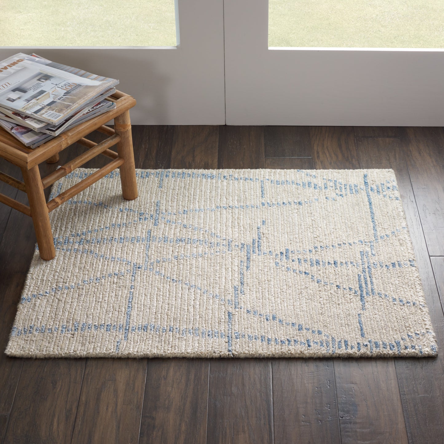 Nourison Ellora 2' x 3' Sky Scandinavian Indoor Rug