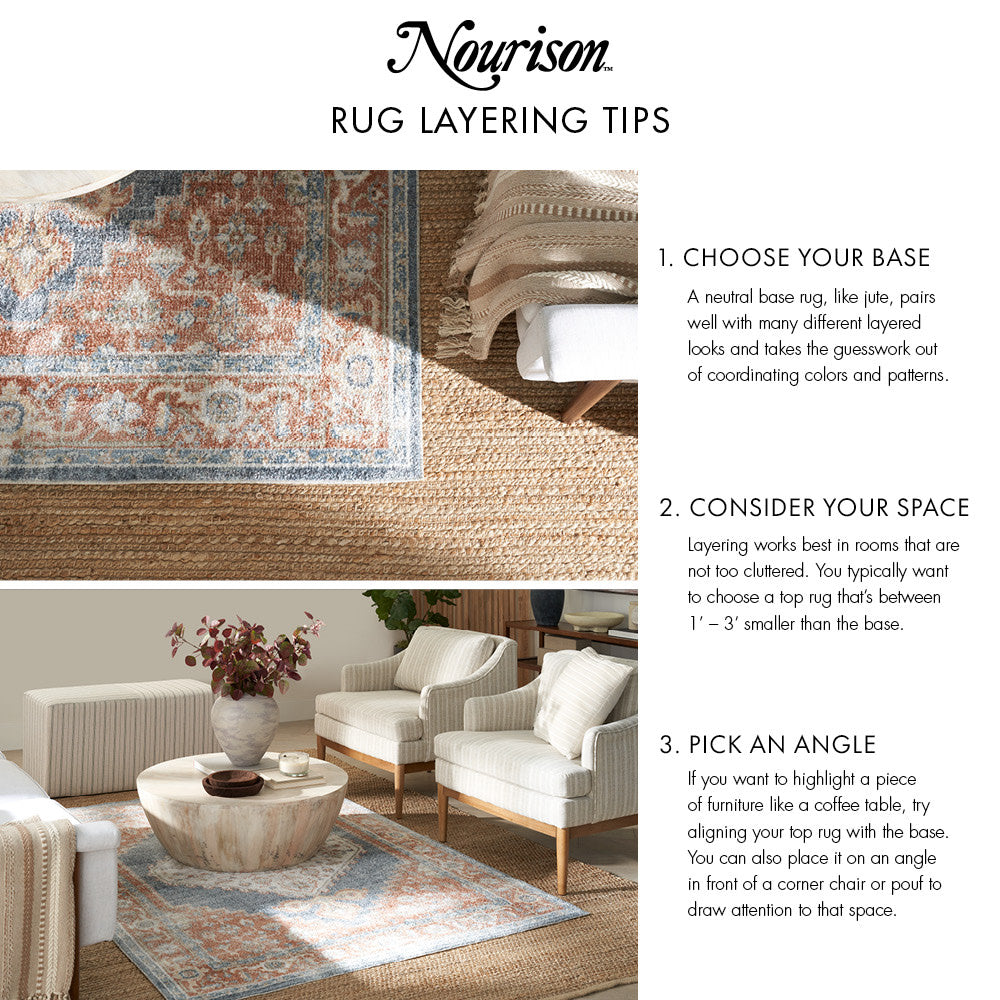 Nourison Natural Texture 7'10" x 9'10" Grey Ivory Modern Indoor Rug
