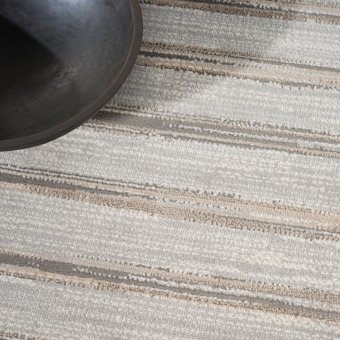 Calvin Klein CK011 Verdant 5'3" x 7'3" Grey Mocha Modern Indoor Rug