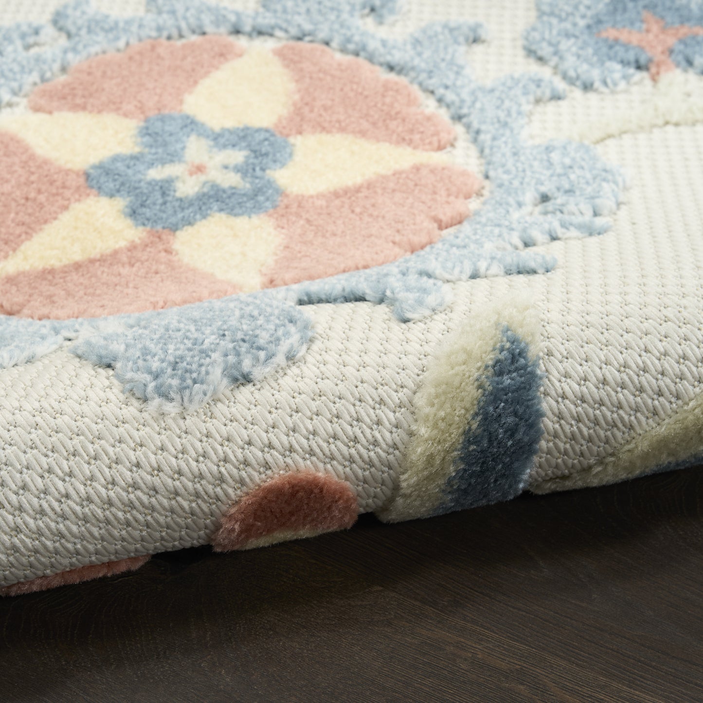 Nourison Aloha 7'10" x 10'6" Grey Multicolor Farmhouse Rug