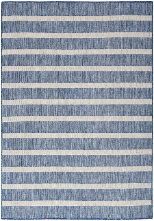 Nourison Positano 4' x 6' Navy Ivory Modern Rug