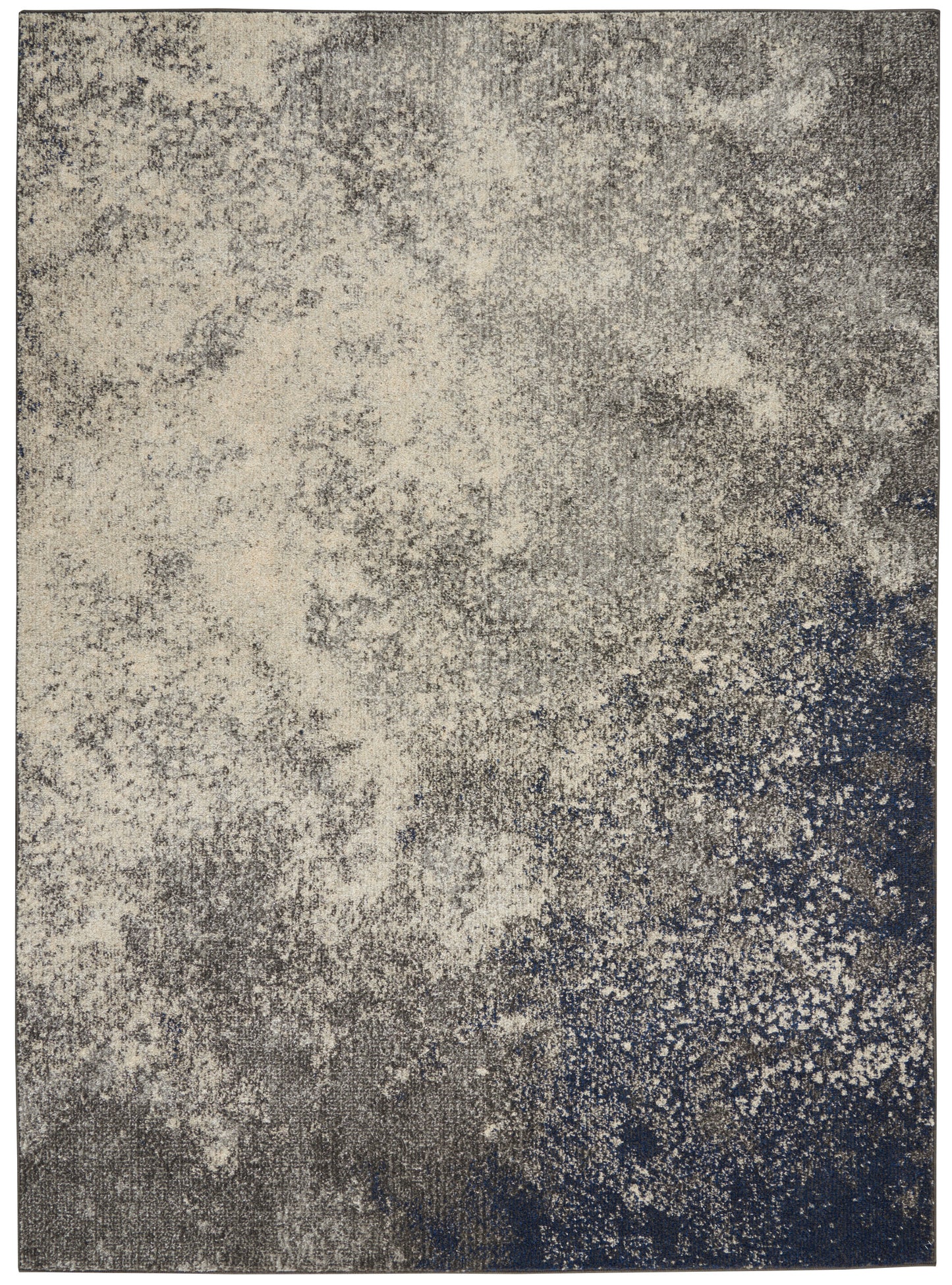 Nourison Passion 3'9" x 5'9" Charcoal Ivory Modern Indoor Rug